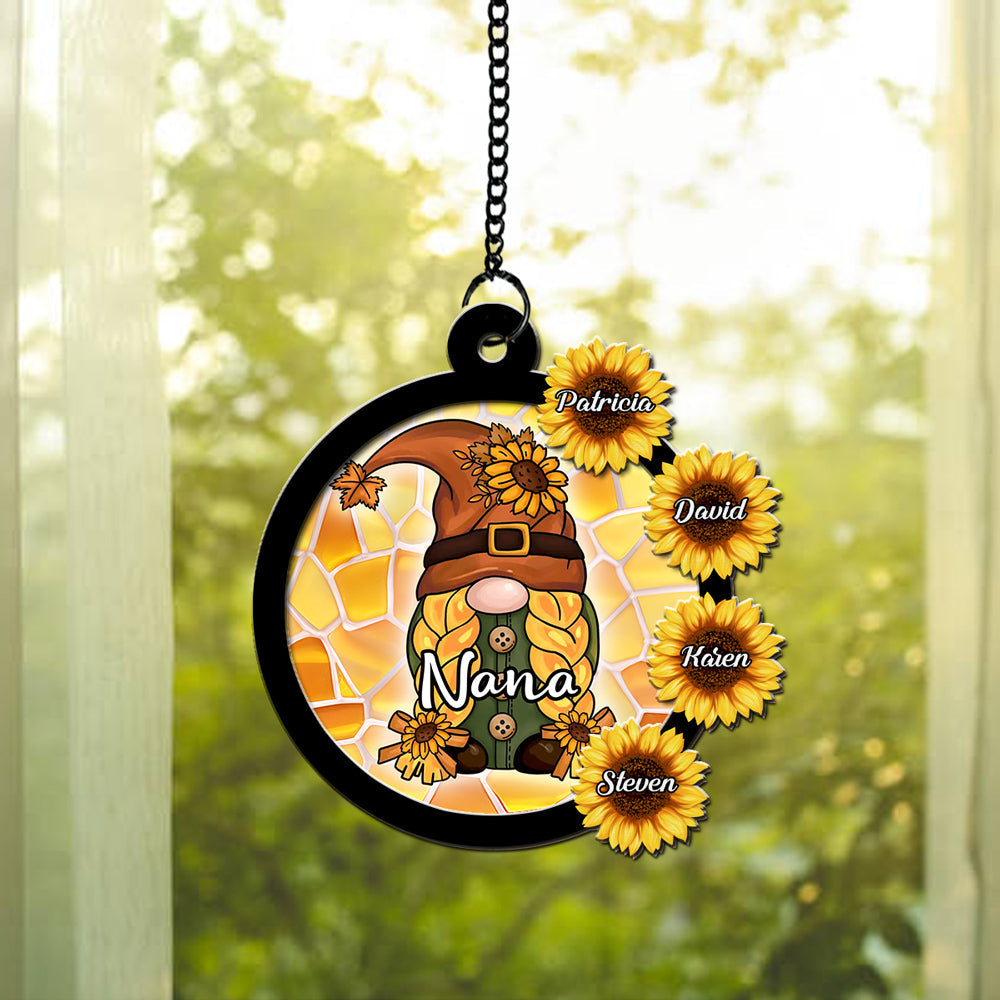 Custom Name Grandma Hanging Decor, Mother's Day Birthday Gifts • Love Being Called Grandma - Personalized Suncatcher