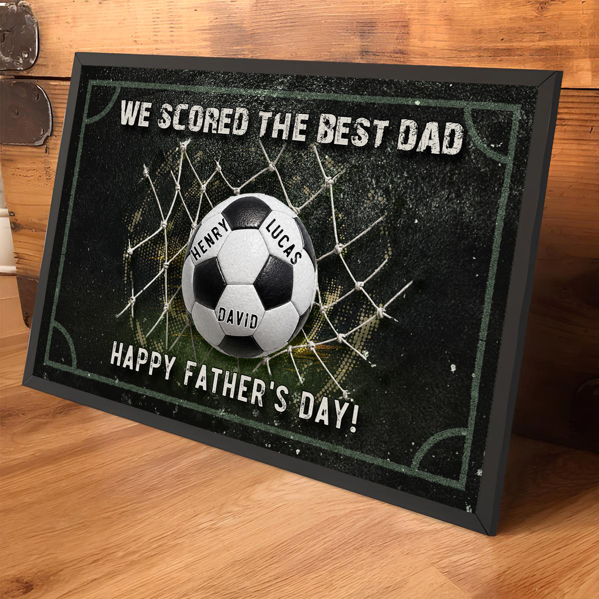 We Scored The Best Dad - Personalized Poster