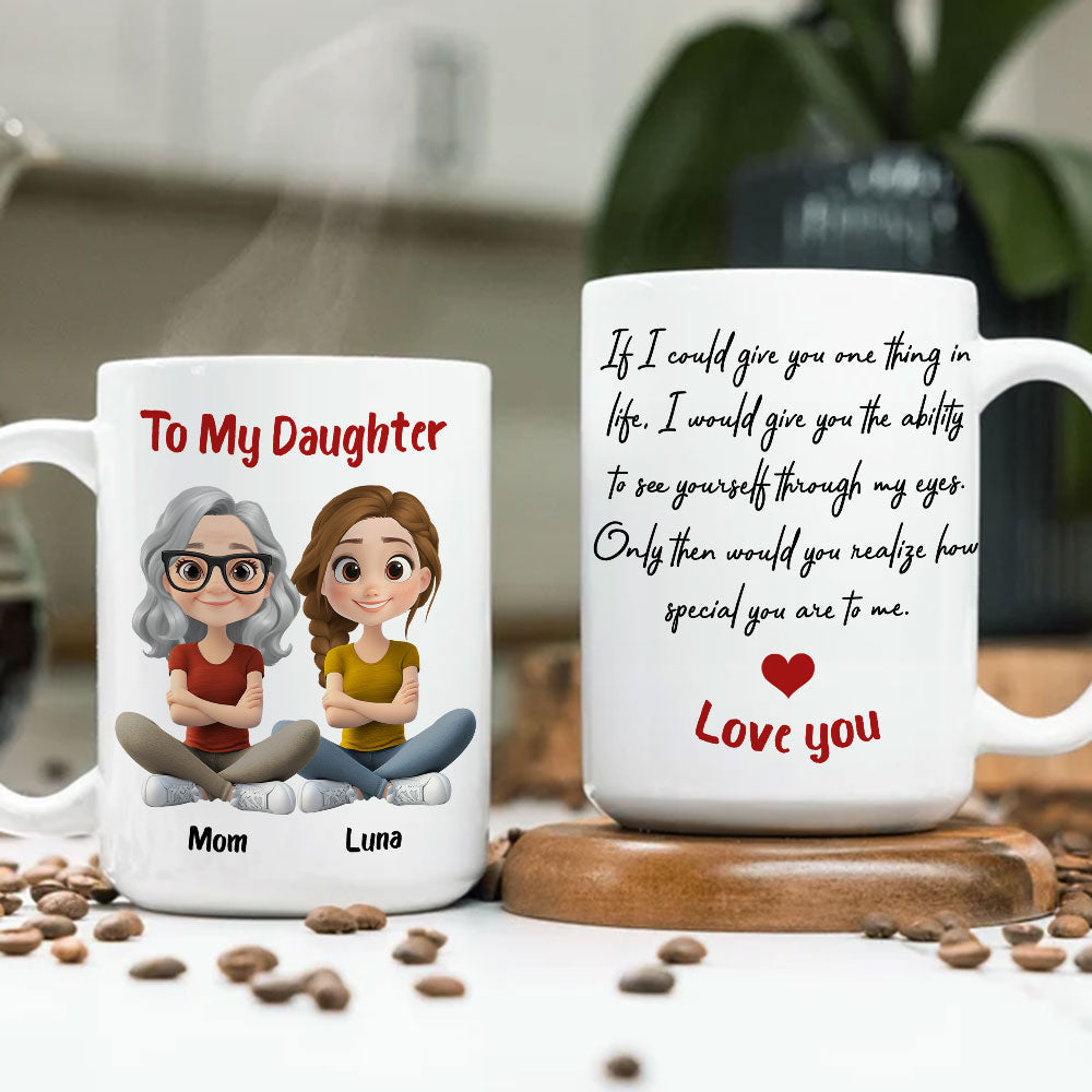 Custom Christmas & Birthday Gift for Daughter • How Special You Are - Personalized Coffee Mug