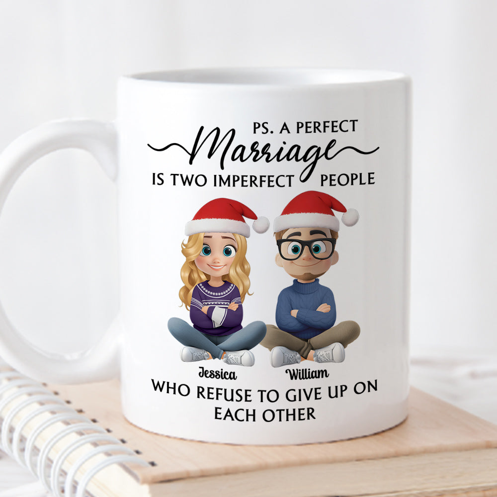 Custom Anniversary Keepsake Gifts For Couple • Perfectly Imperfect Love - Personalized Coffee Mug