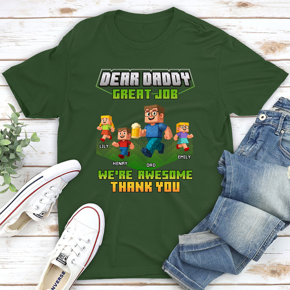 Custom Father's Day, Special Gift for Dad & Grandpa • Thank You Dadcraft - Personalized Shirt