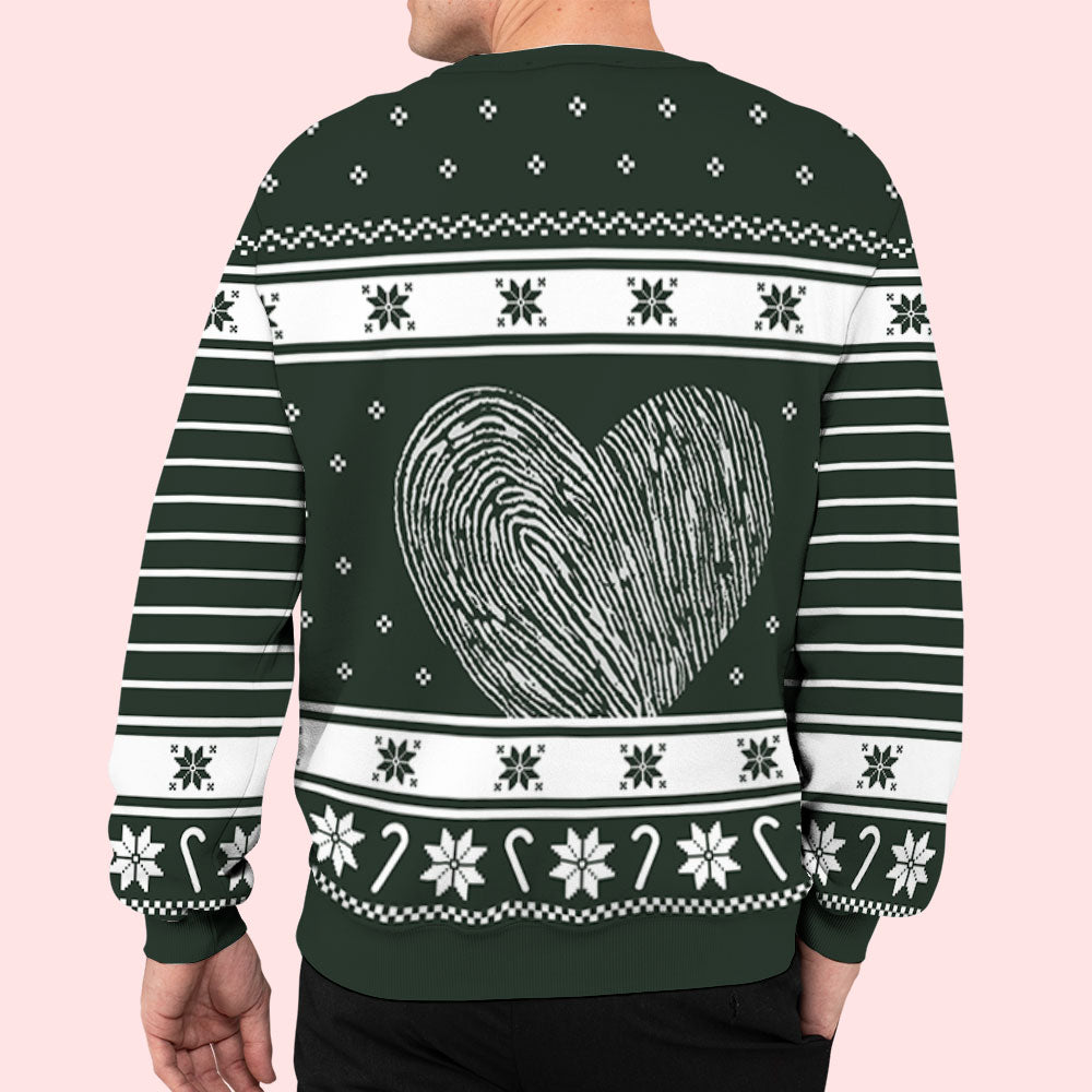 Custom Couple Christmas Sweatshirt, Anniversary Gift • I'm Yours - Personalized All-Over-Print Sweatshirt