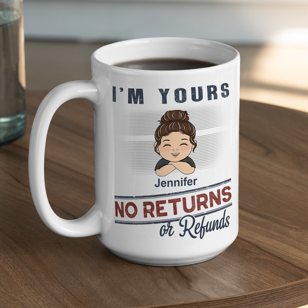Custom Christmas & Birthday Keepsake Gift • No Returns Or Refunds Chibi Grandkids - Personalized Coffee Mug