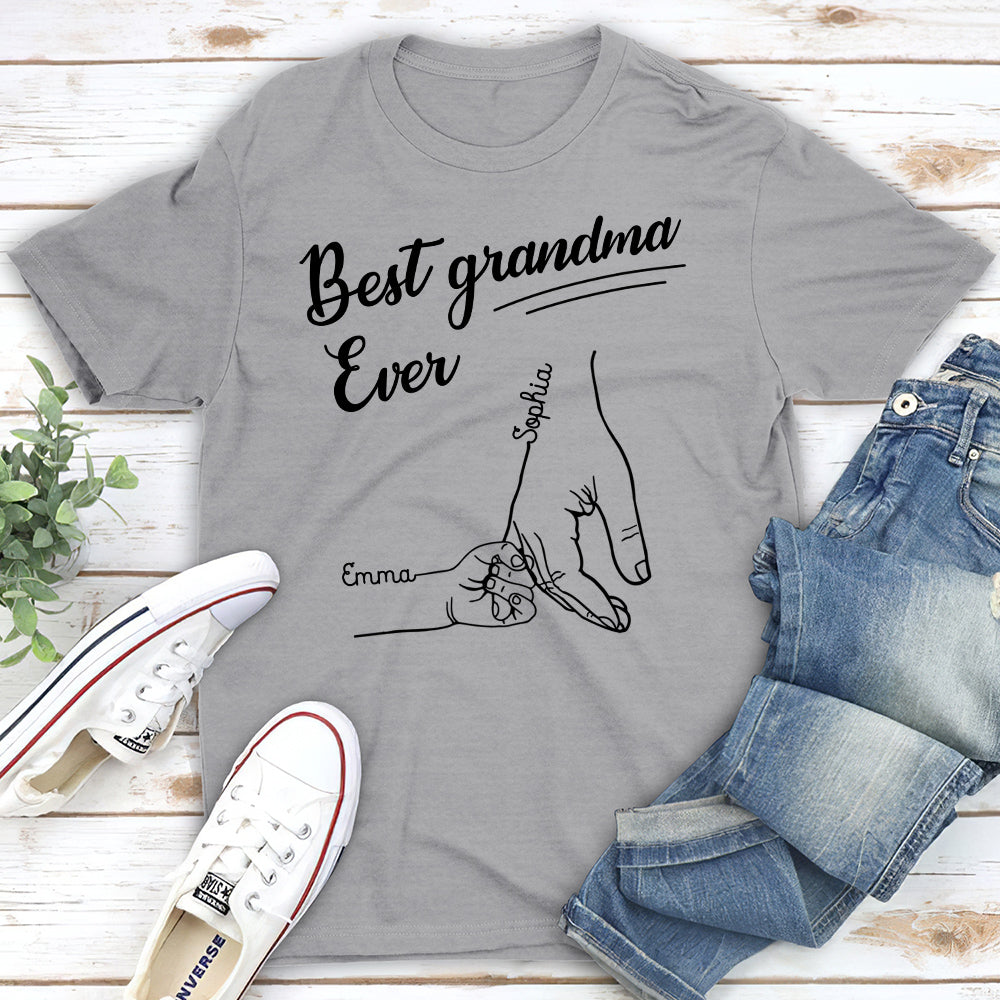 Custom Christmas & Birthday Keepsake Gift • The Best Grandma Ever - Personalized Shirt