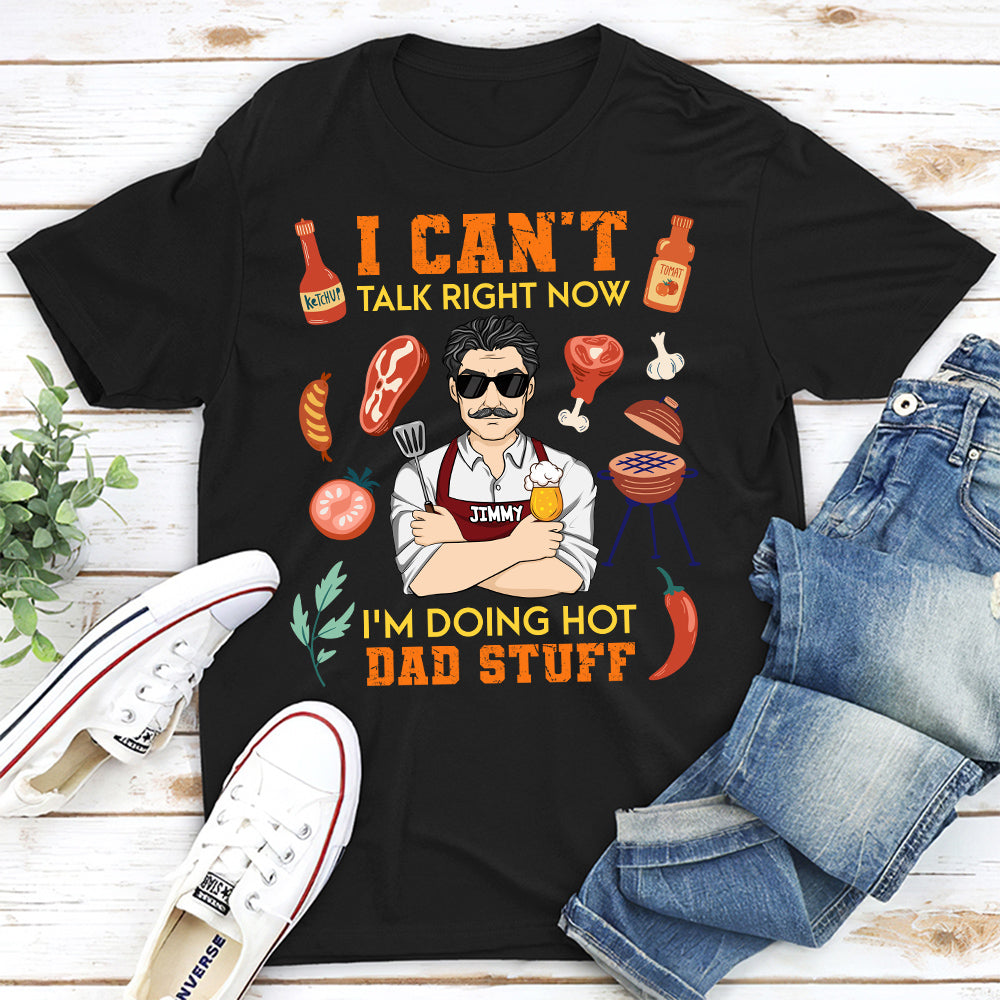 Custom Christmas & Birthday Gift for Dad, Grandpa • Doing Hot Dad Stuff - Personalized Shirt