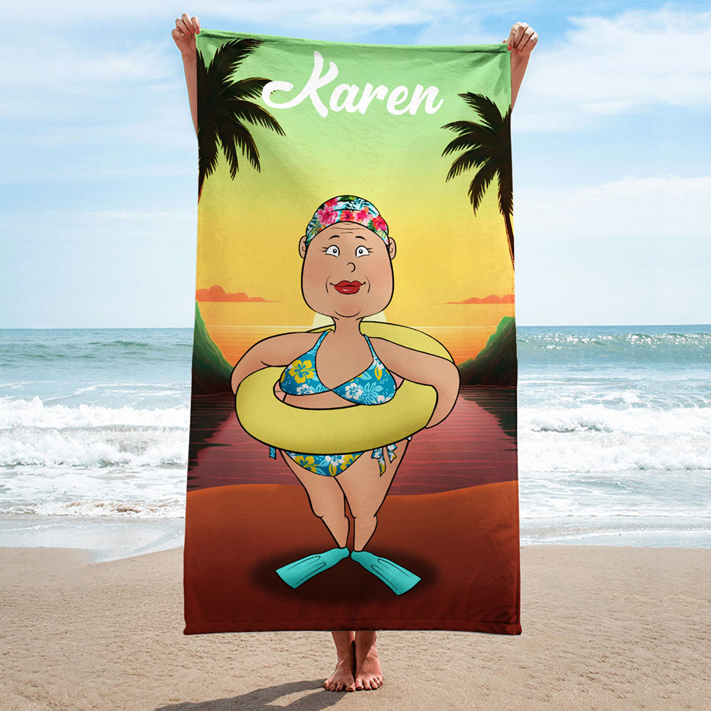 Summer Vacation - Personalized Beach Towel