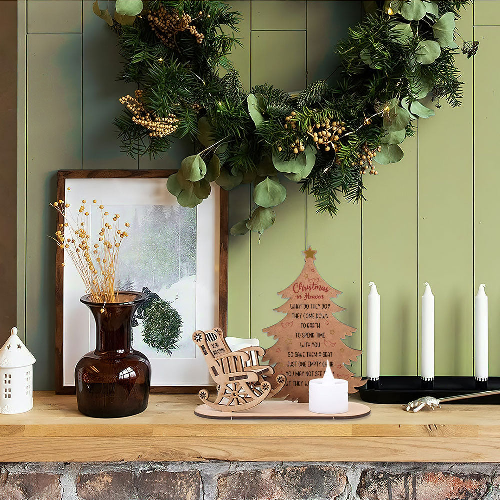 Greatest Christmas In Heaven - Personalized Candle Holder
