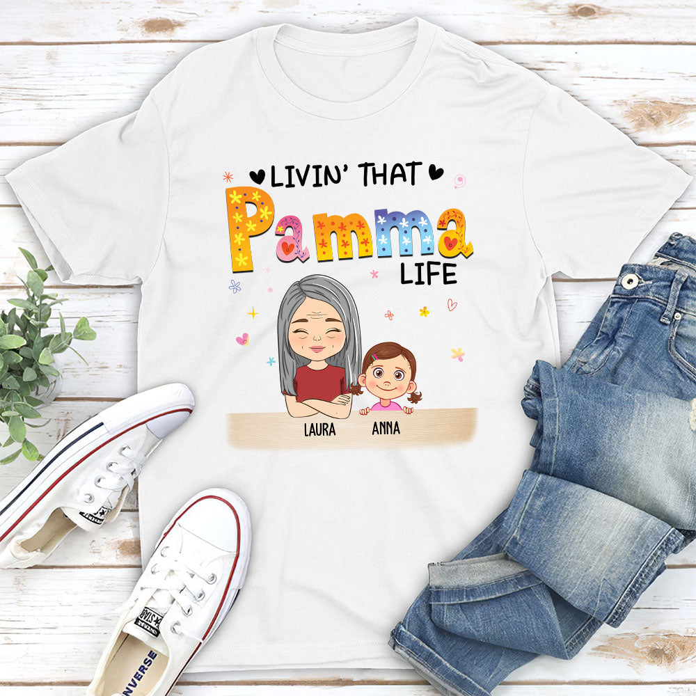 Custom Christmas & Birthday Gift for Grandma • Livin’ That Grandma Life - Personalized Unisex T-shirt