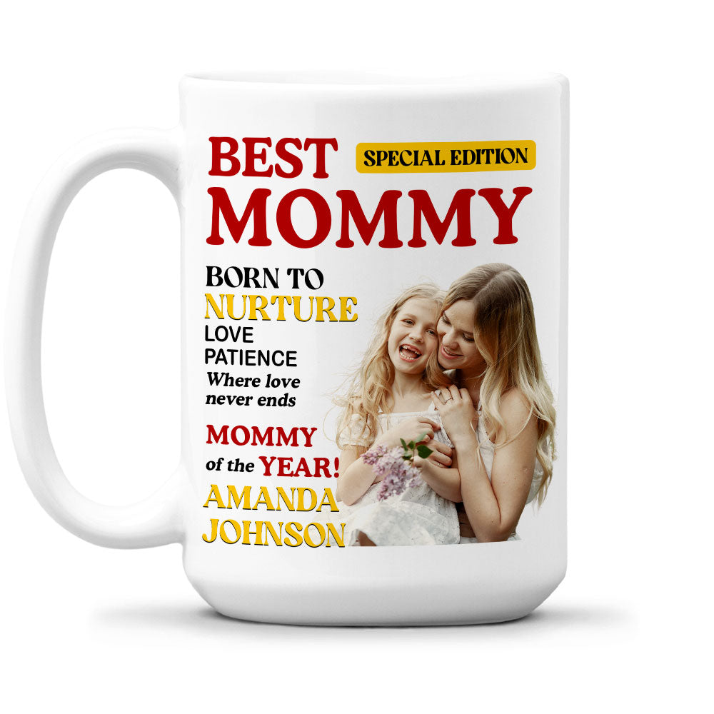 Custom Photo Christmas & Birthday Gift for Mom • Reported The Best Mom Of The year - Personalized Coffee Mug