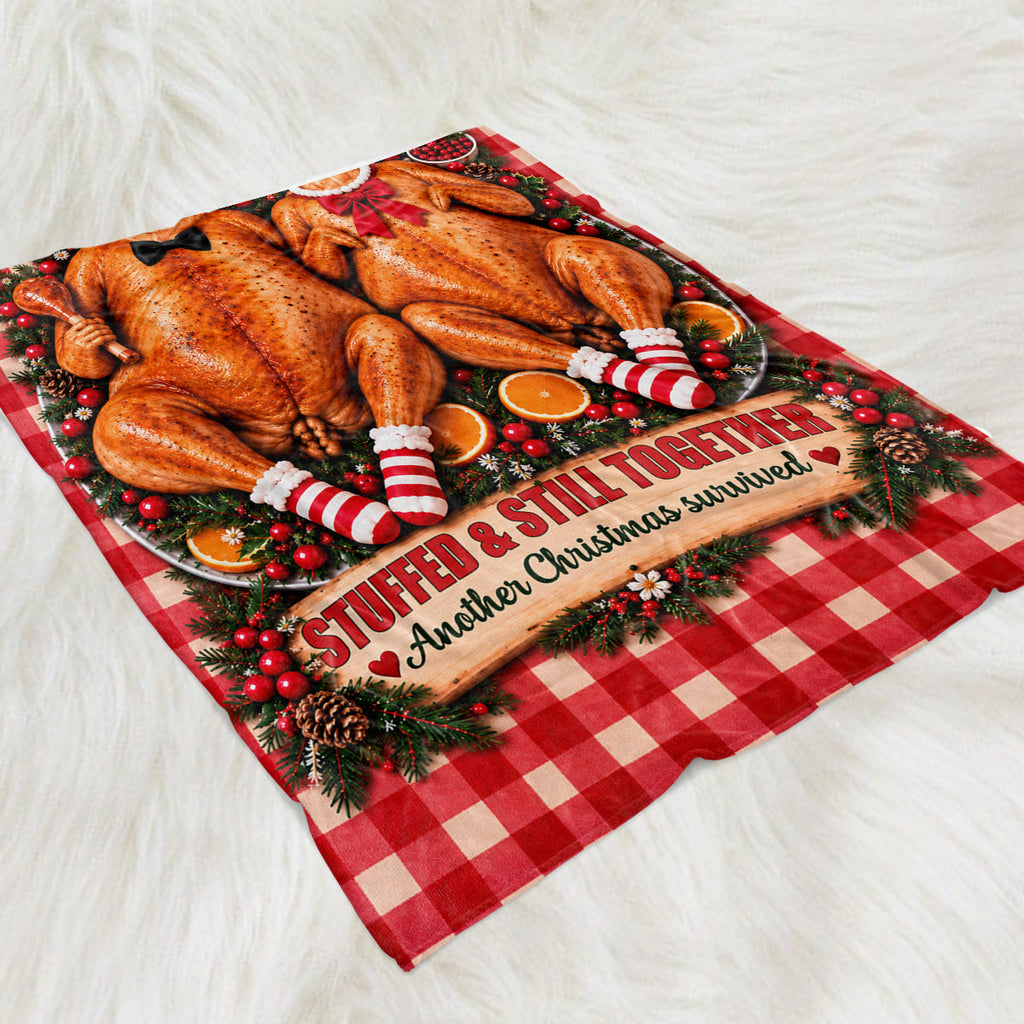 Turkey Couple - Fleece Blanket