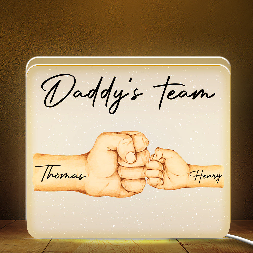 Dad Hand Bumps - Personalized Light Box