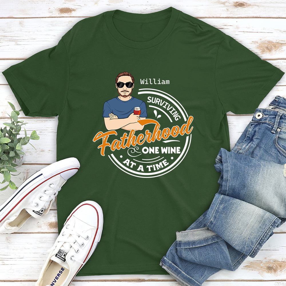 Custom Christmas & Birthday Gift for Dad, Grandpa • Surviving Fatherhood - Personalized Shirt
