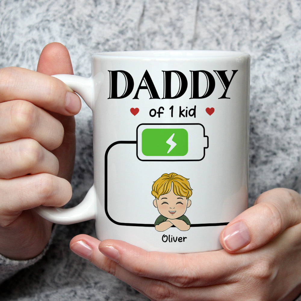 Custom Father's Day, Special Gift for Dad & Grandpa • Daddy Of Kid - Personalized Coffee Mug