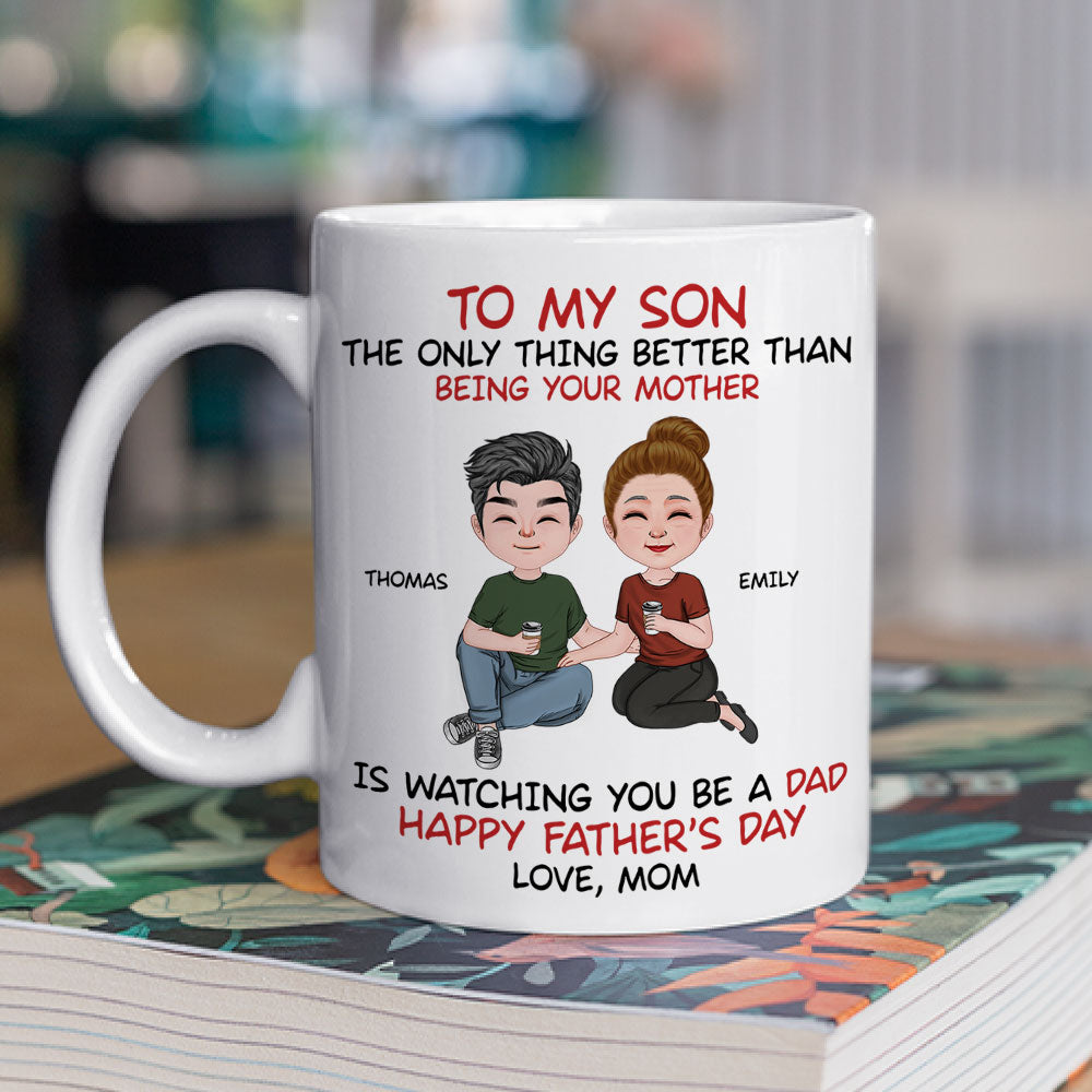 Custom Christmas & Birthday Gift for Son • To My Son From Mom - Personalized Coffee Mug