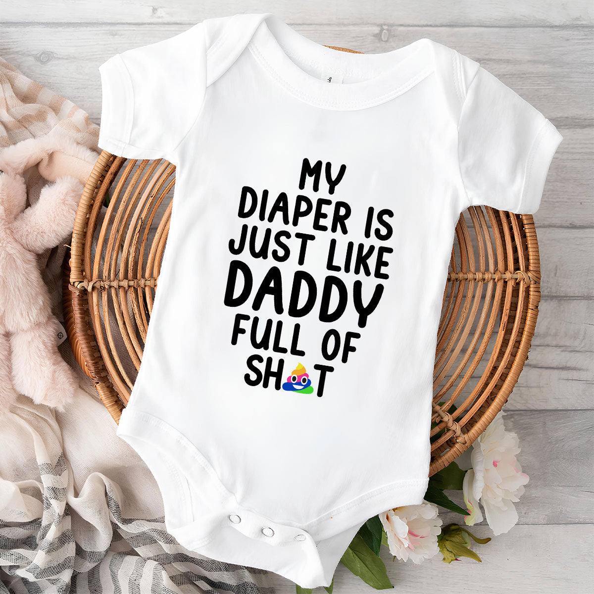 Full Of Sh!t - Personalized Baby Onesie