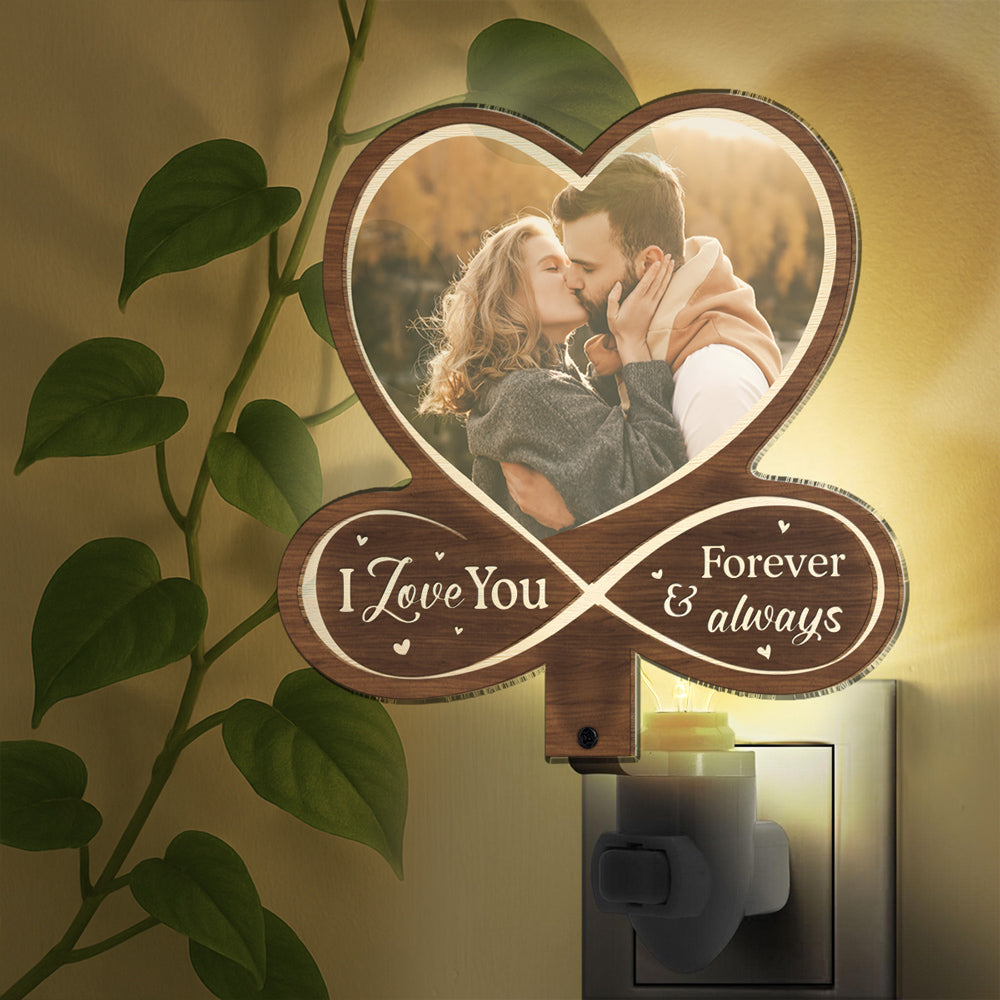 Custom Photo Led Light Gift, Family Keepsake • Drive Safe - Personalized Wood And Acrylic Night Light