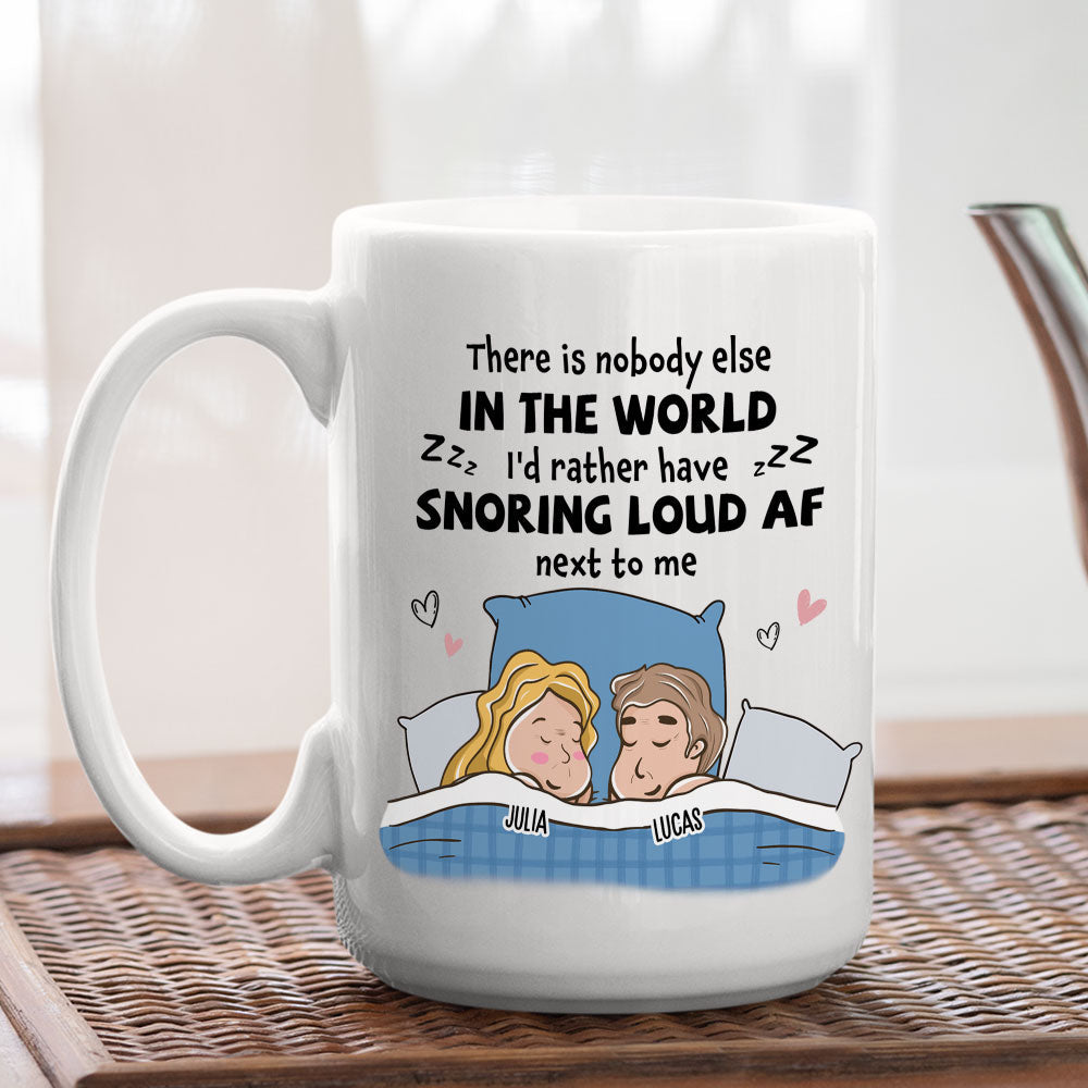 Custom Anniversary Keepsake Gifts For Couple • Snoring Af - Personalized Coffee Mug