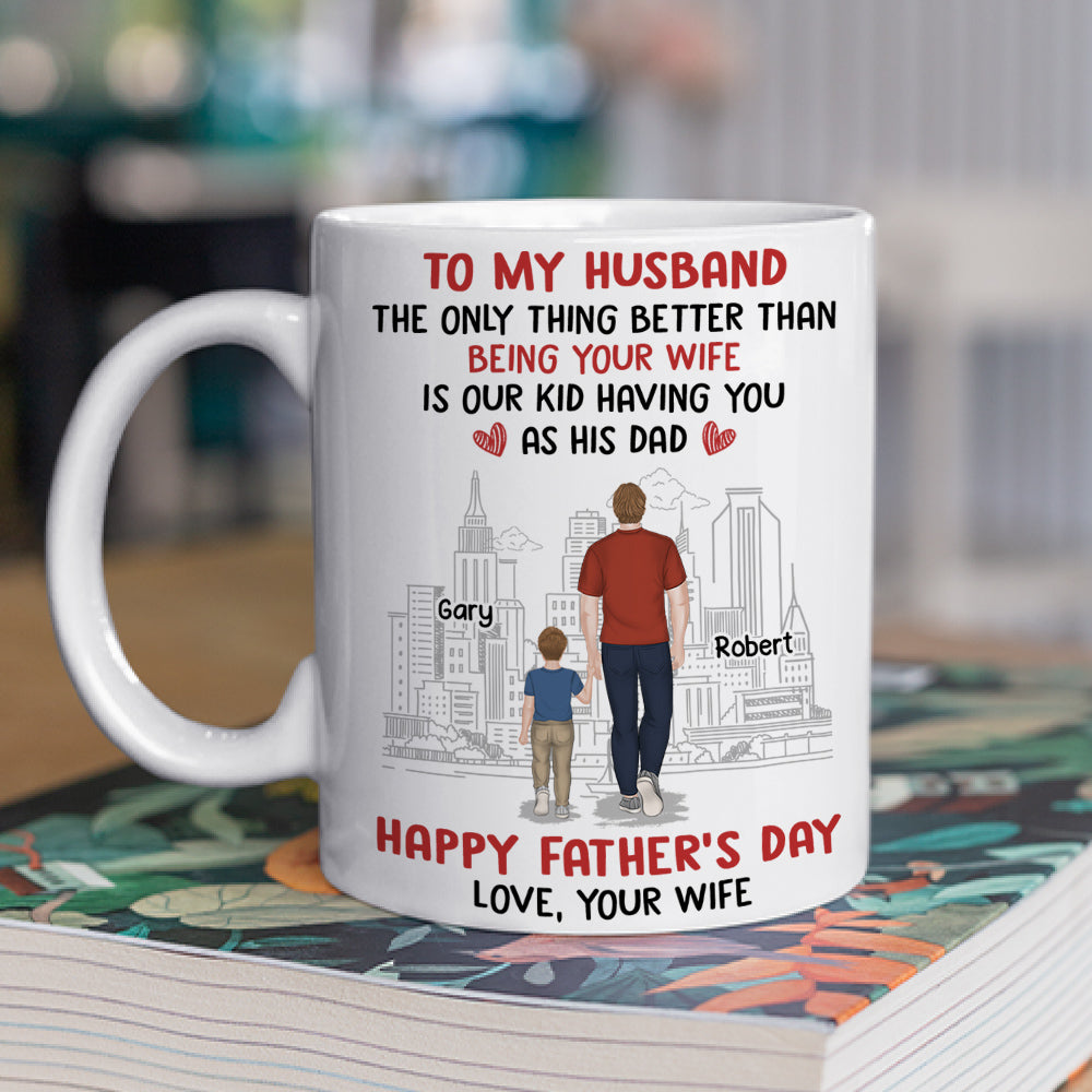Custom Christmas & Birthday Keepsake Gift • From Wife To Husband - Personalized Coffee Mug