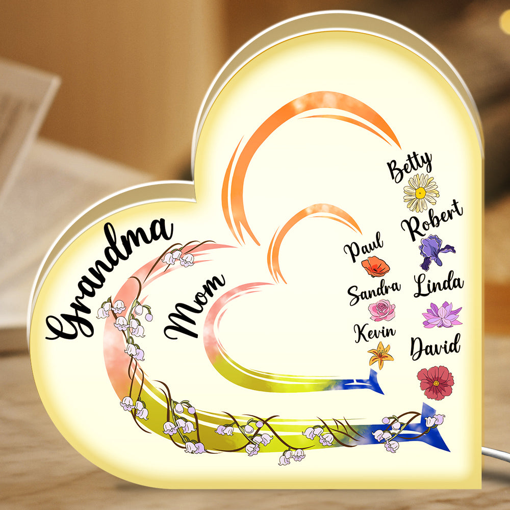Mother Is The Heartbeat In The Home - Personalized Light Box
