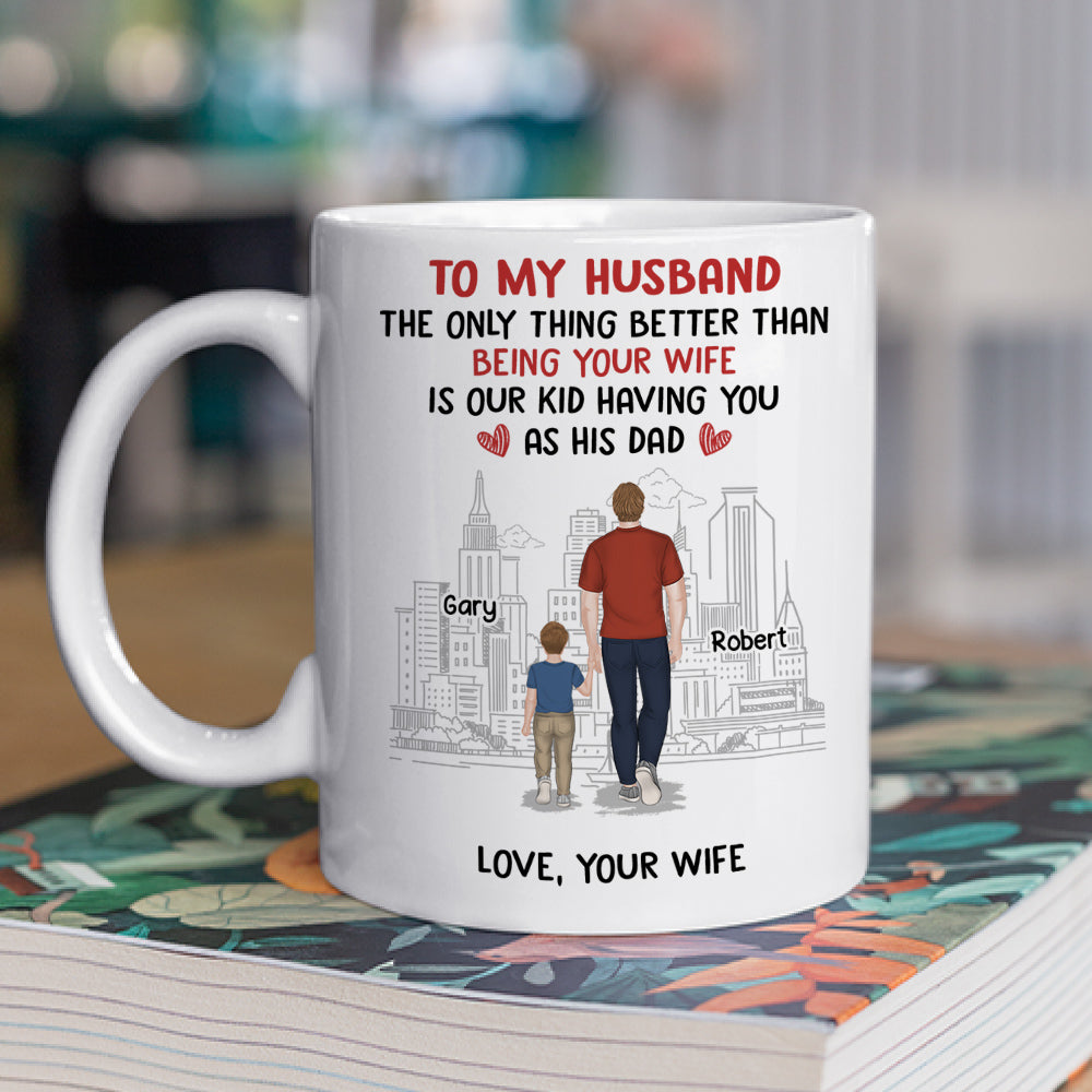 Custom Christmas & Birthday Keepsake Gift • From Wife To Husband - Personalized Coffee Mug