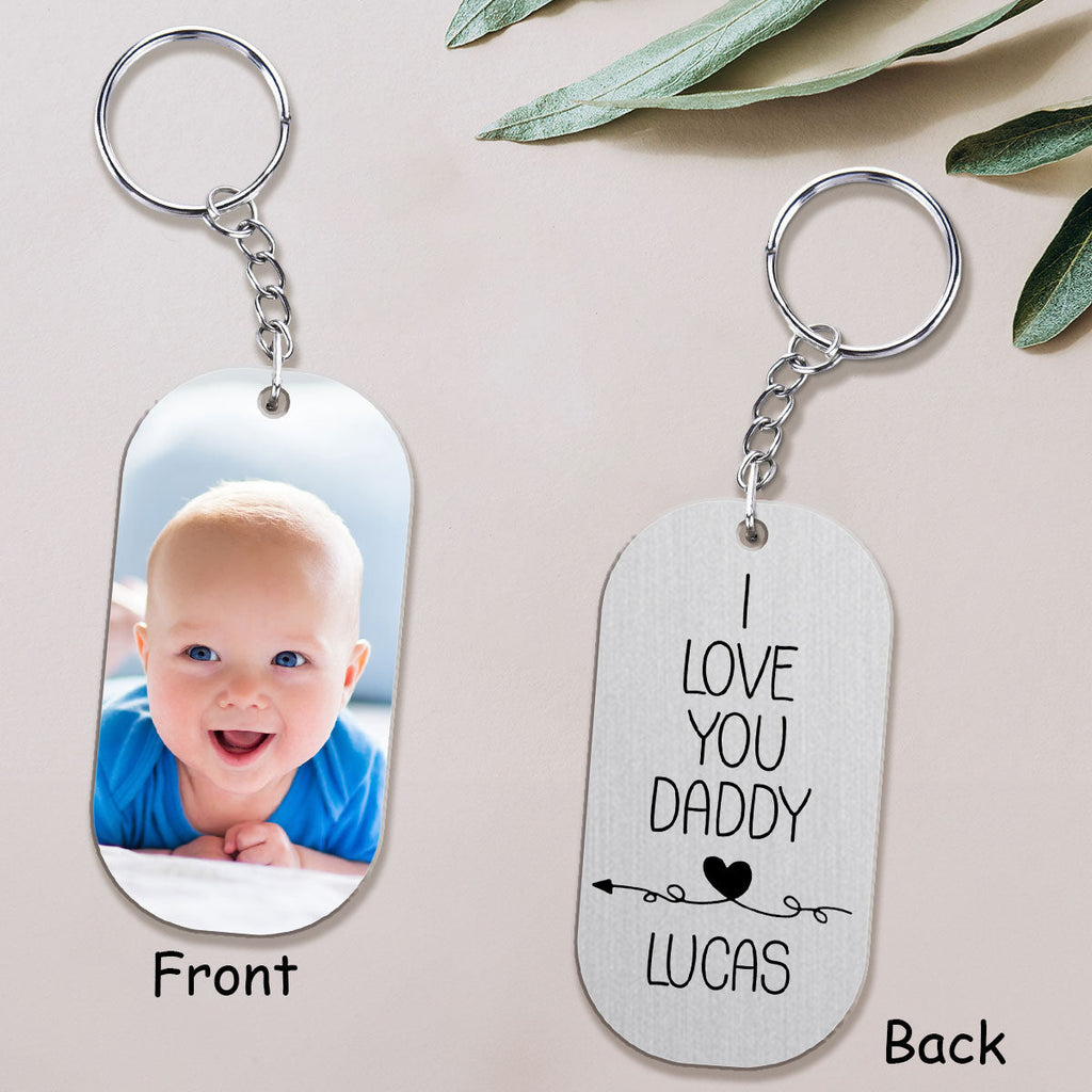 Love You Daddy - Personalized 2 Sides Acrylic Keychain