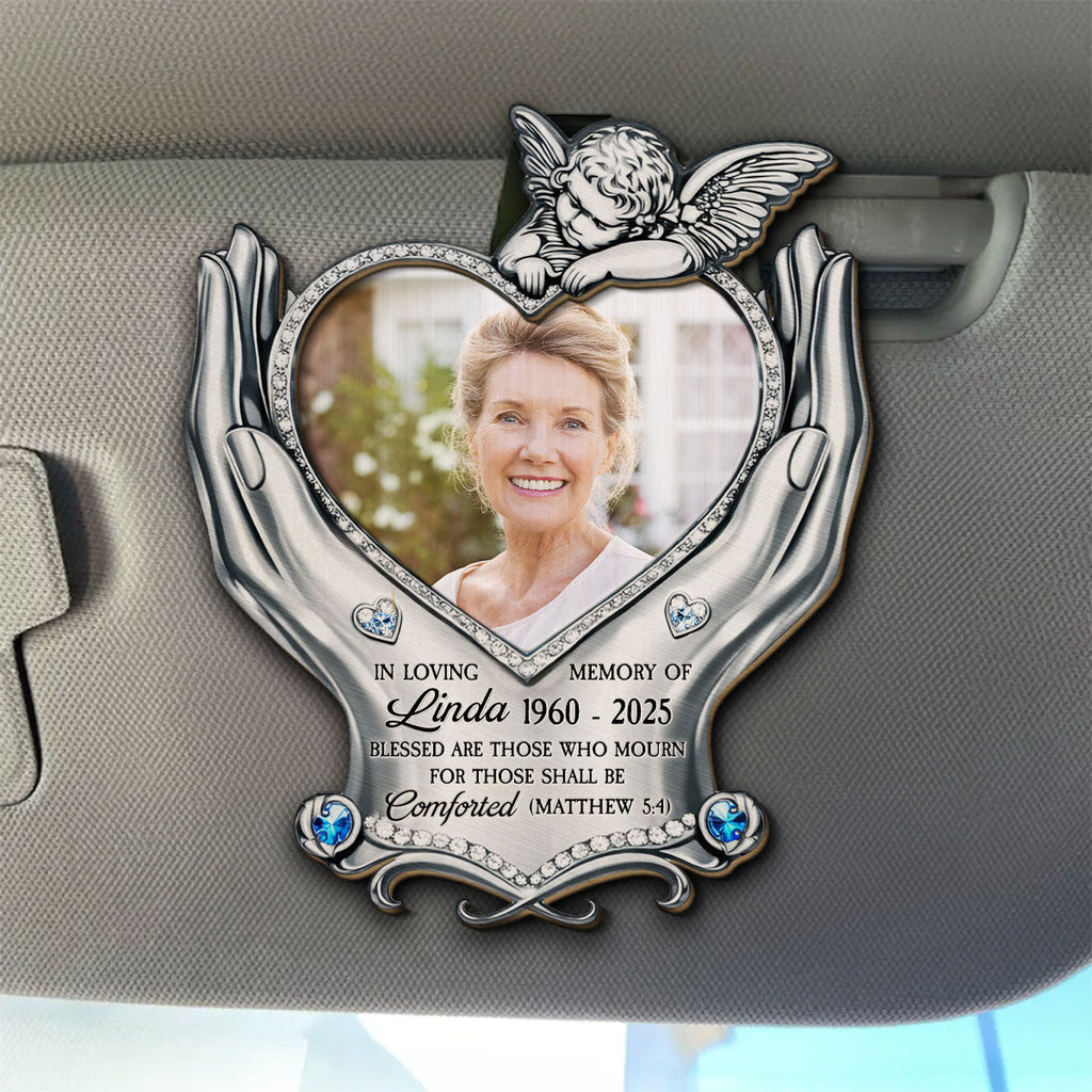 For Those Shall Be Comforted - Personalized 3D Effect Car Visor Clip