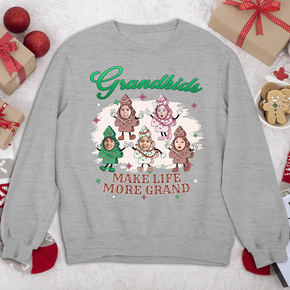 Custom Christmas & Birthday Keepsake Gift • Grandkid Christmas Cake - Personalized Shirt