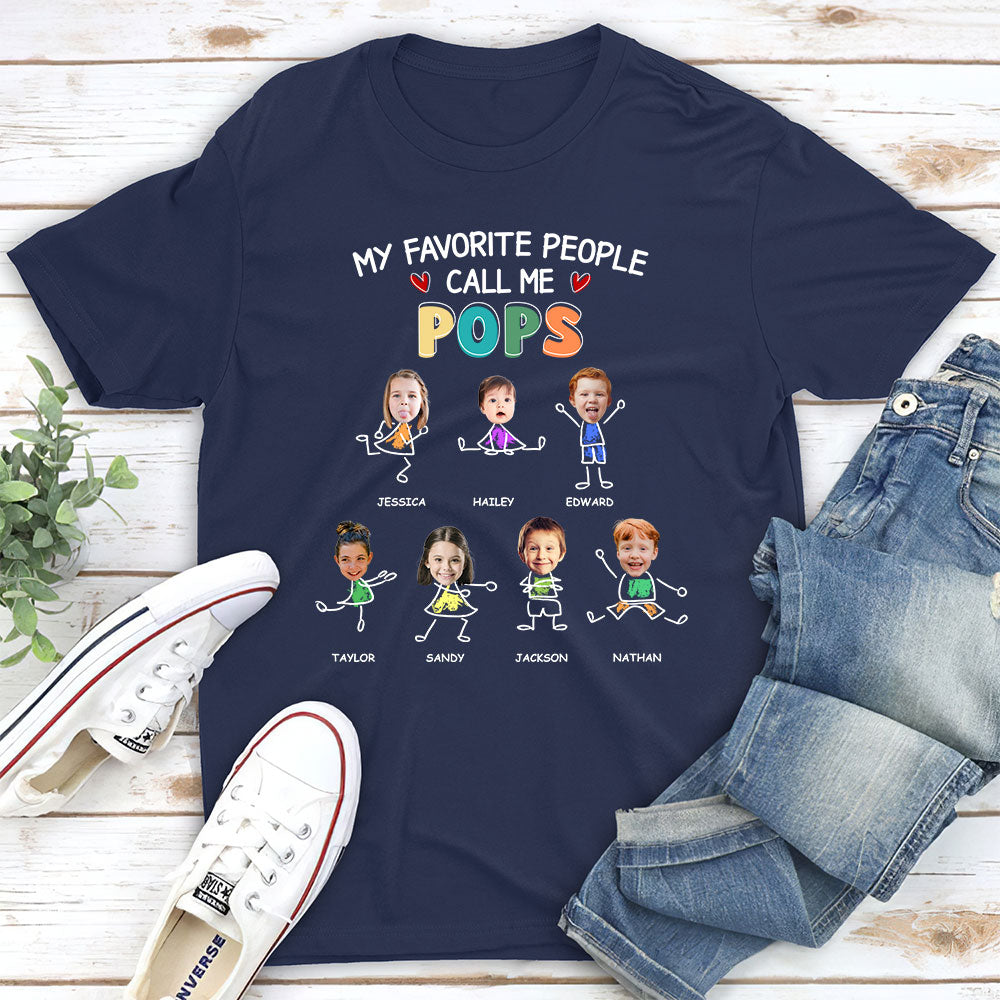 Custom Photo Father's Day, Special Gift for Dad & Grandpa • Call Me Grandpa - Personalized Shirt