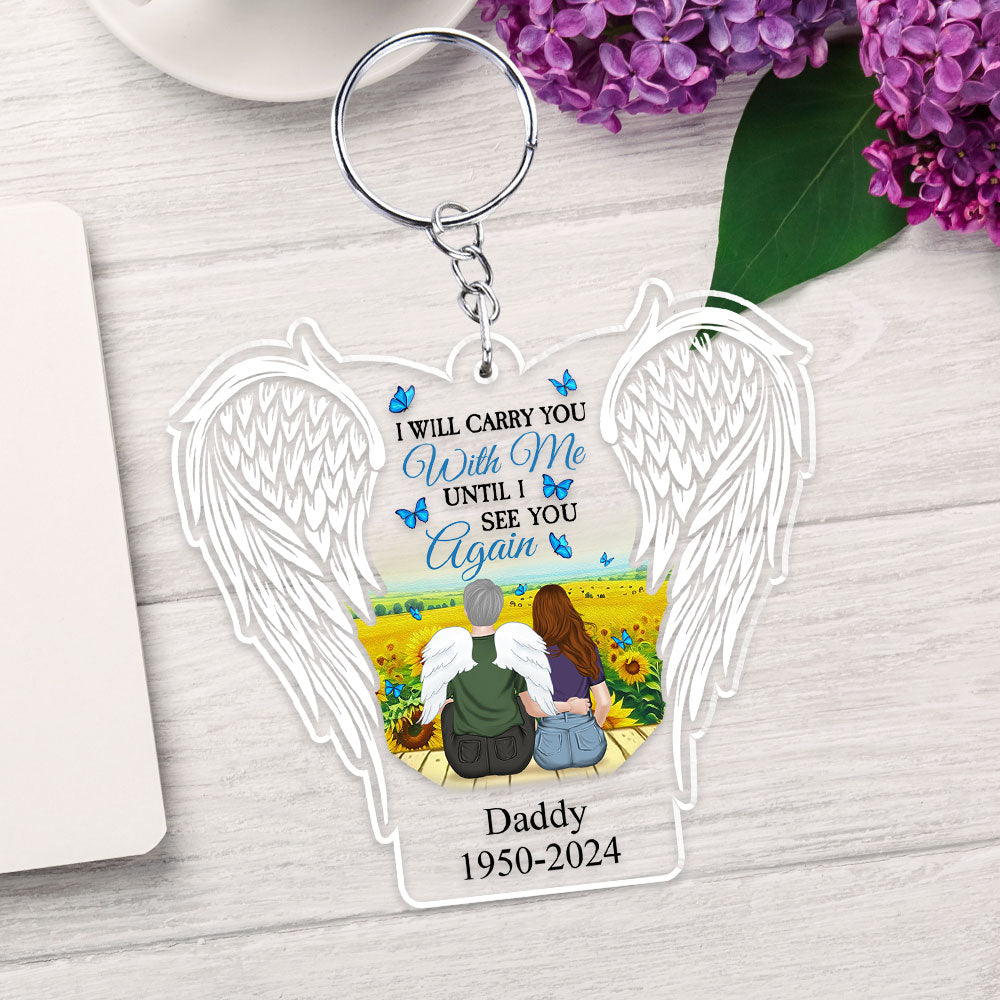 Your Light Will Always Shine In My Heart - Personalized Acrylic Keychain