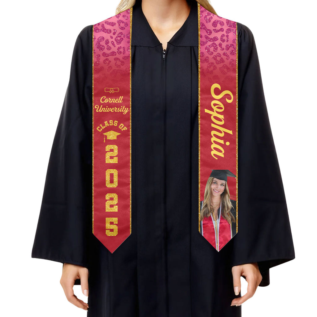Happy Graduation - Personalized Graduation Stole