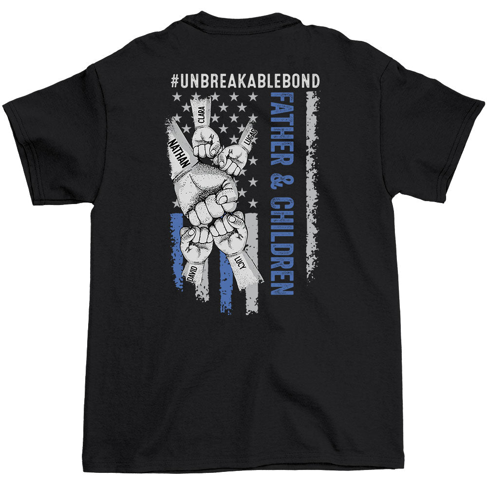 Custom Christmas & Birthday Gift for Dad, Grandpa • Father Son Unbreakable Bond - Personalized Shirt