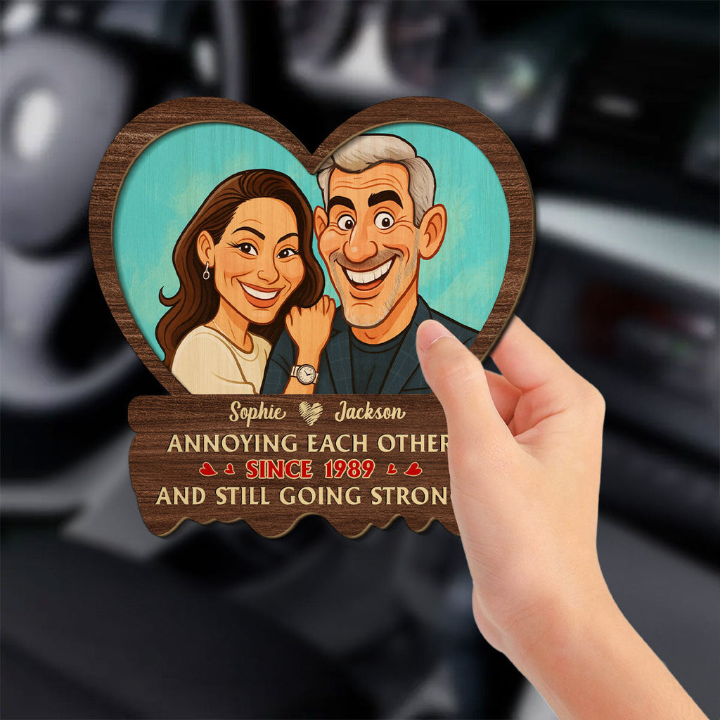 Husband And Wife Still Going Strong - Personalized Car Visor Clip