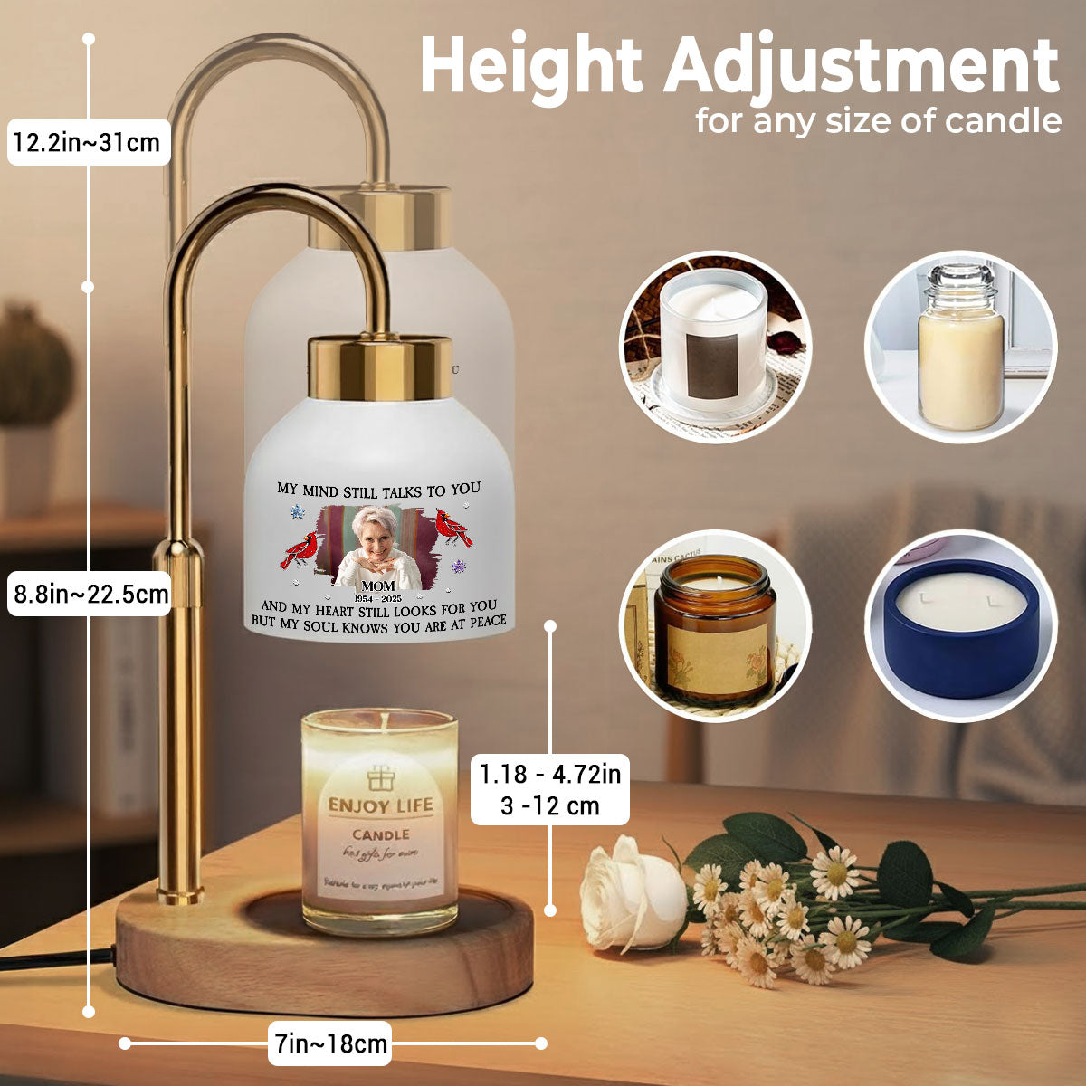 My Mind Talks To You - Personalized Candle Warmer Lamp