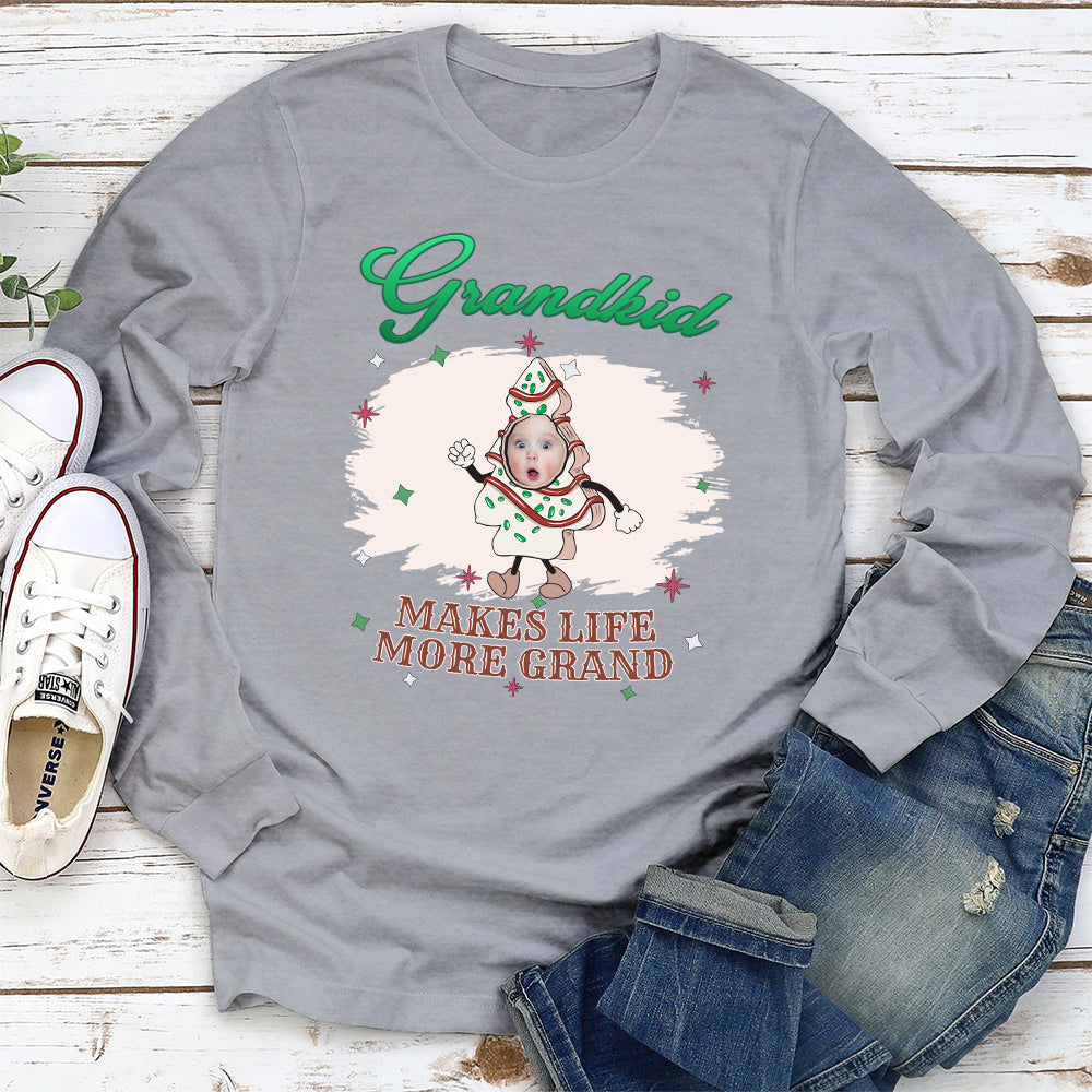 Custom Christmas & Birthday Keepsake Gift • Grandkid Christmas Cake - Personalized Shirt
