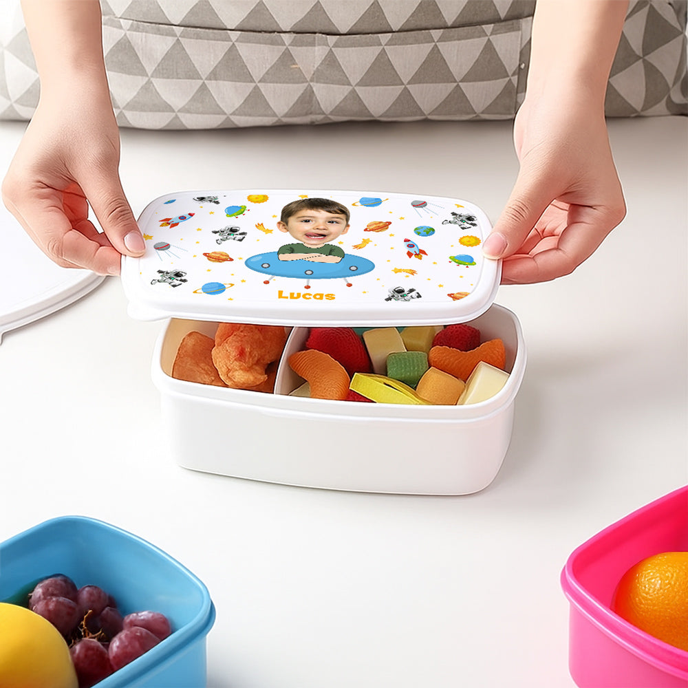 Astronaut In Space - Personalized Lunch Box