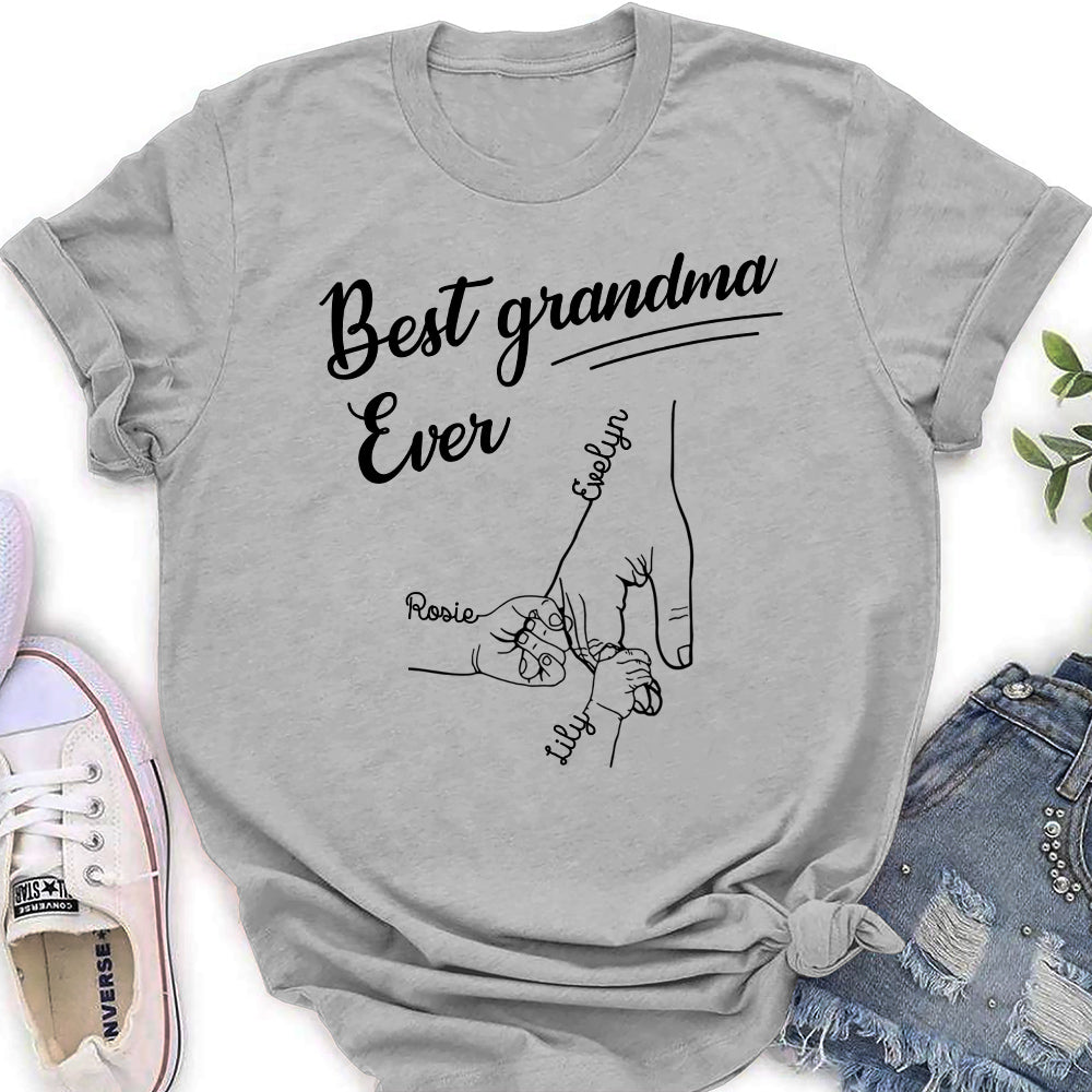 Custom Christmas & Birthday Keepsake Gift • The Best Grandma Ever - Personalized Shirt