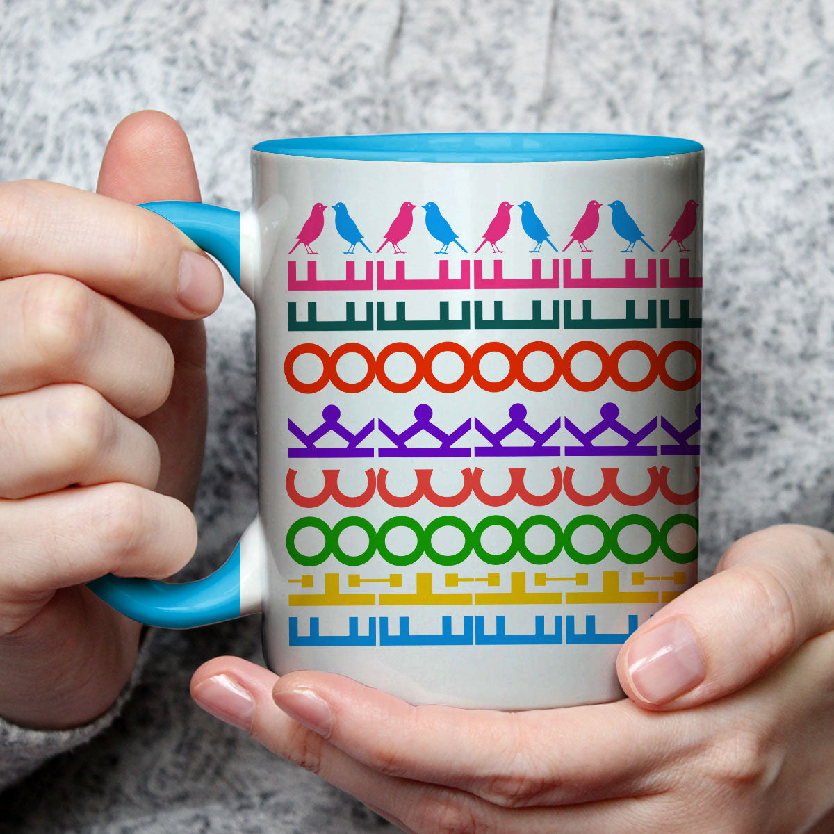 Custom Hidden Message Mug, Funny Gag Gift for Coworker Friend Girlfriend • Nothing Suspicious Here Yet - Accent Mug