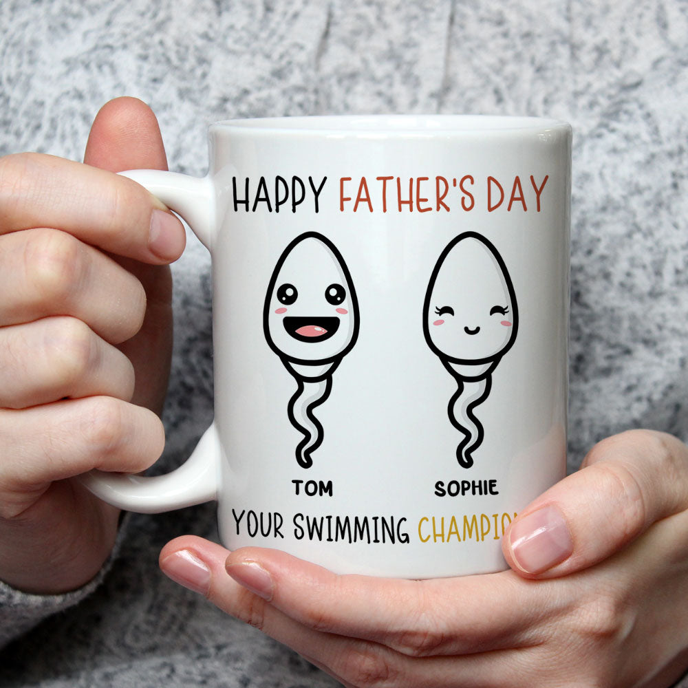 Custom Christmas & Birthday Keepsake Gift • Your Swimming Champions - Personalized Mug