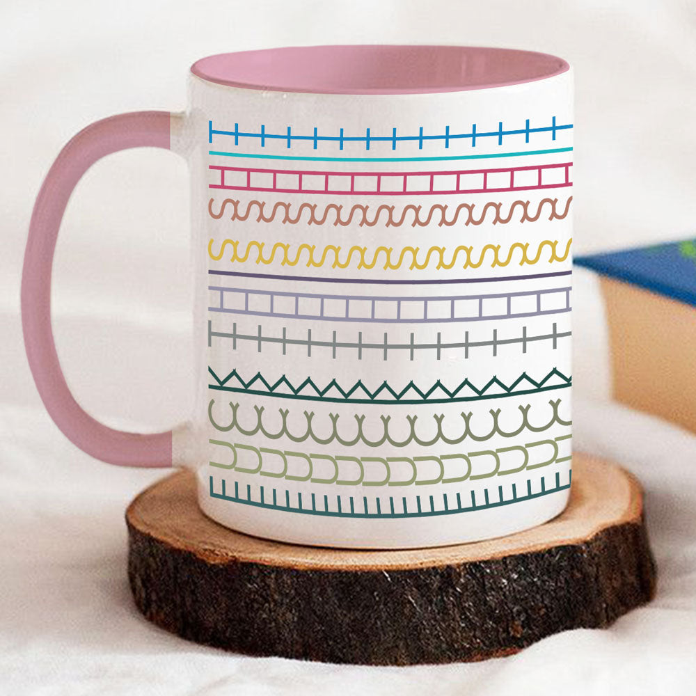 Custom Hidden Message Mug, Funny Gag Gift for Coworker Friend Girlfriend • Peace Out The Drama Begins - Accent Mug