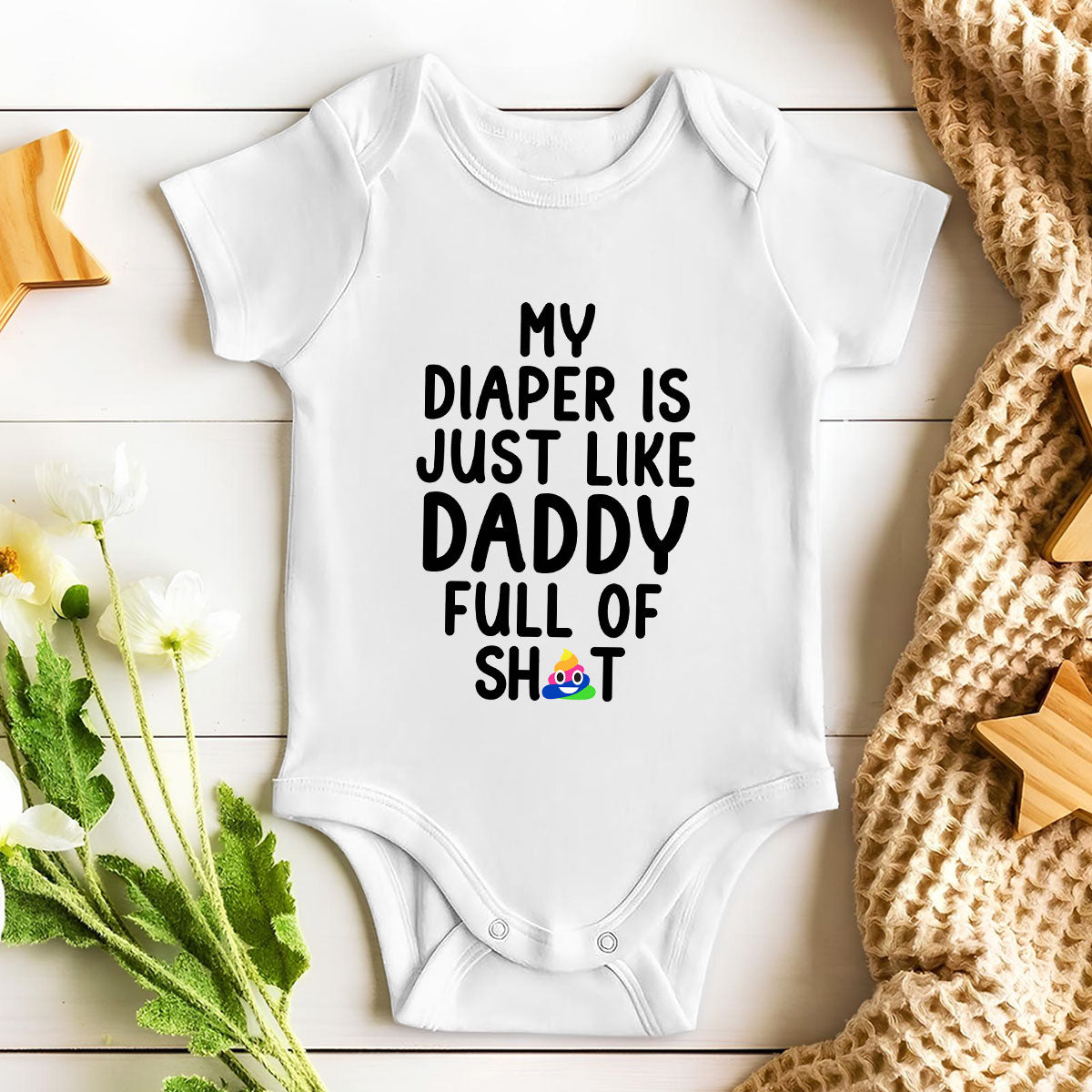 Full Of Sh!t - Personalized Baby Onesie