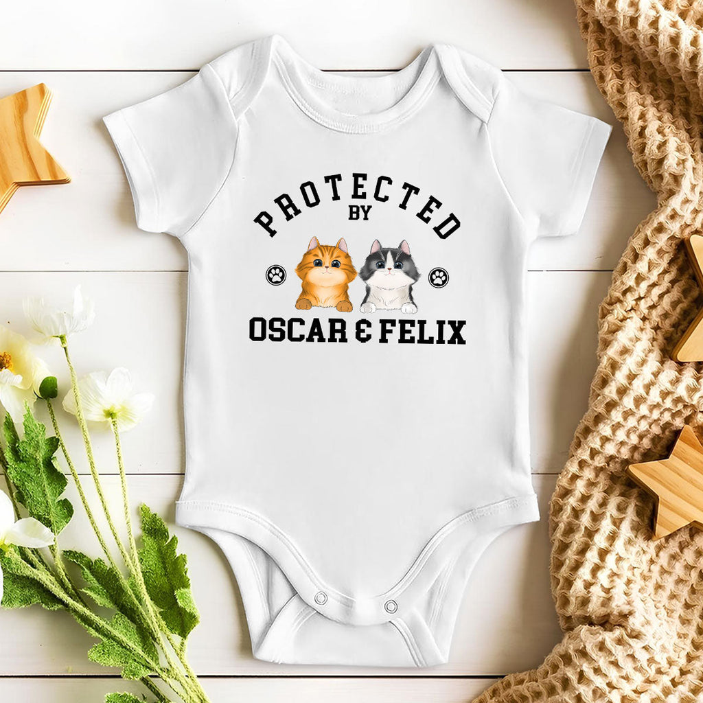 Protected By Pets - Personalized Baby Onesie