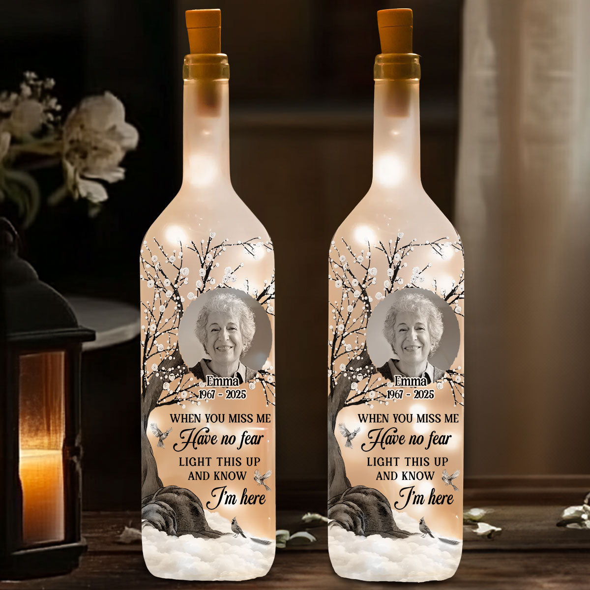 Have No Fear - Personalized Bottle Lamp