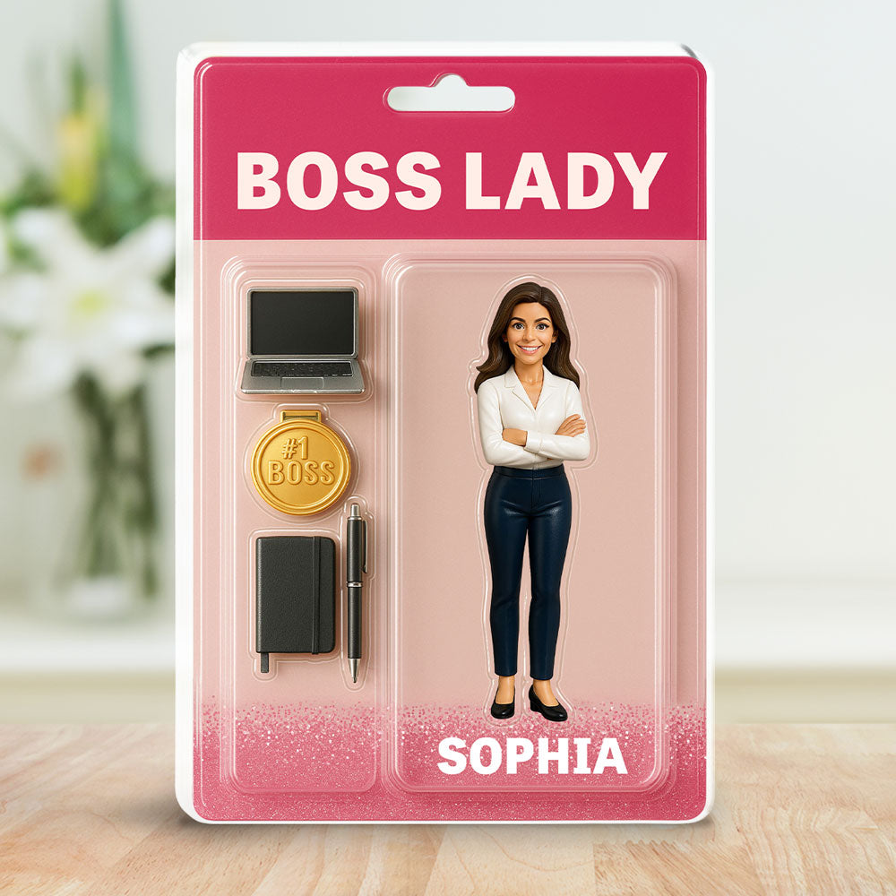 Custom Decor, Christmas Birthday Anniversary Gift Keepsake • Boss Lady - Personalized Acrylic Plaque