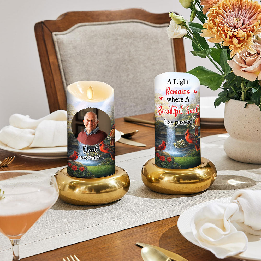 A Light Remains - Personalized LED Candle