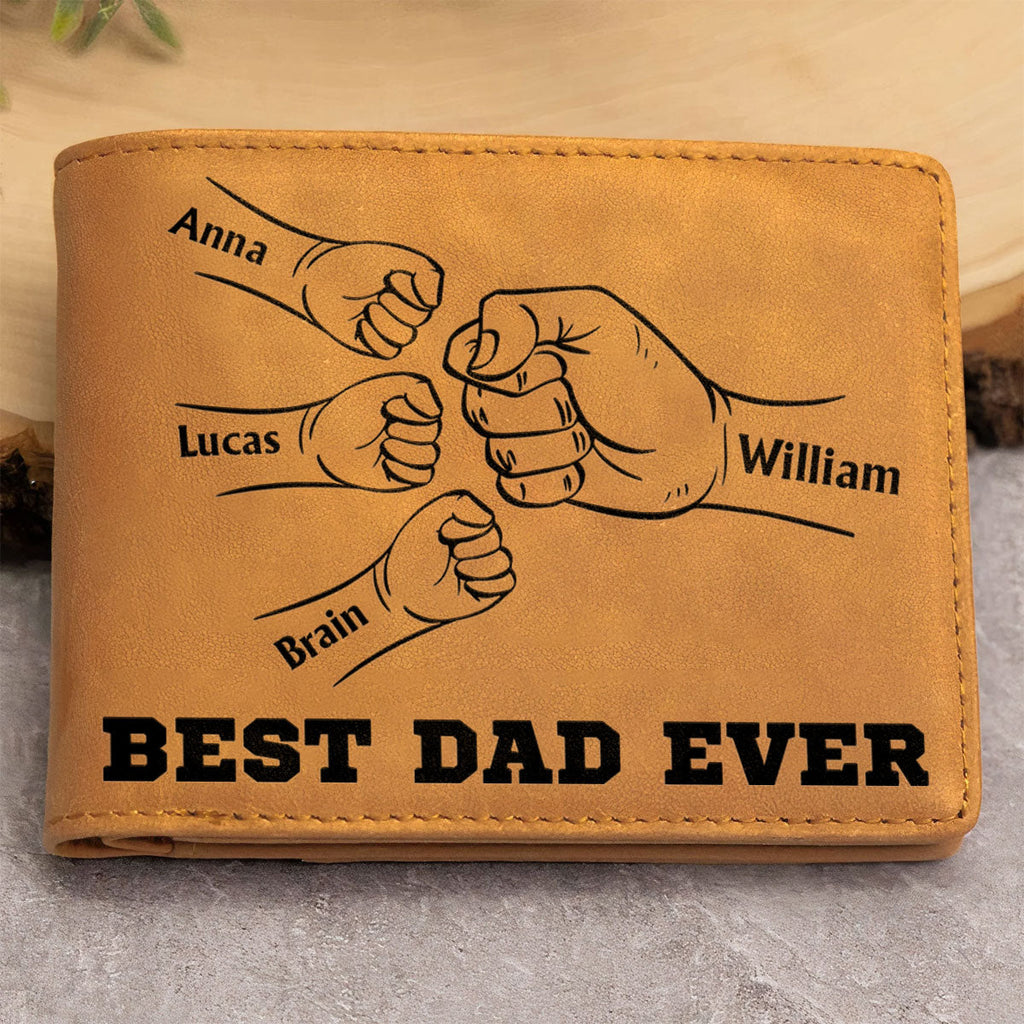 Love You Every Day - Personalized Men Leather Wallet