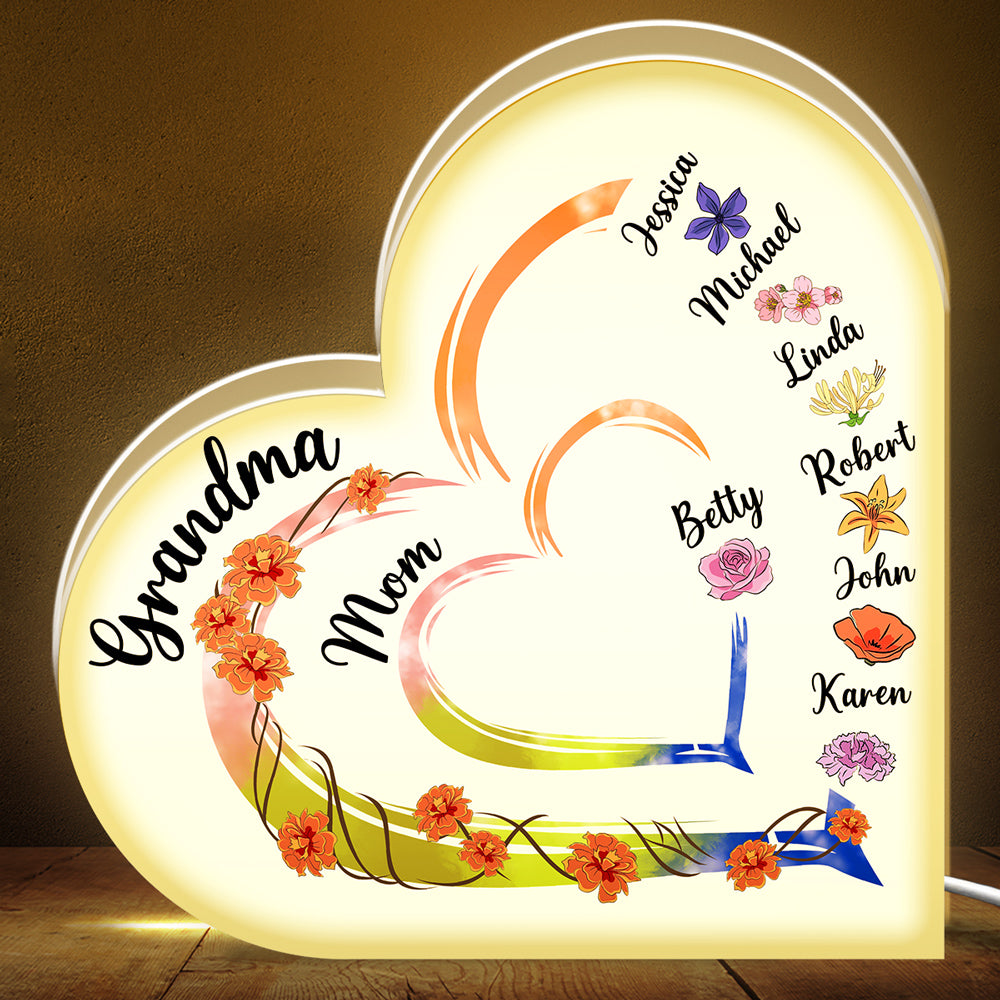Mother Is The Heartbeat In The Home - Personalized Light Box