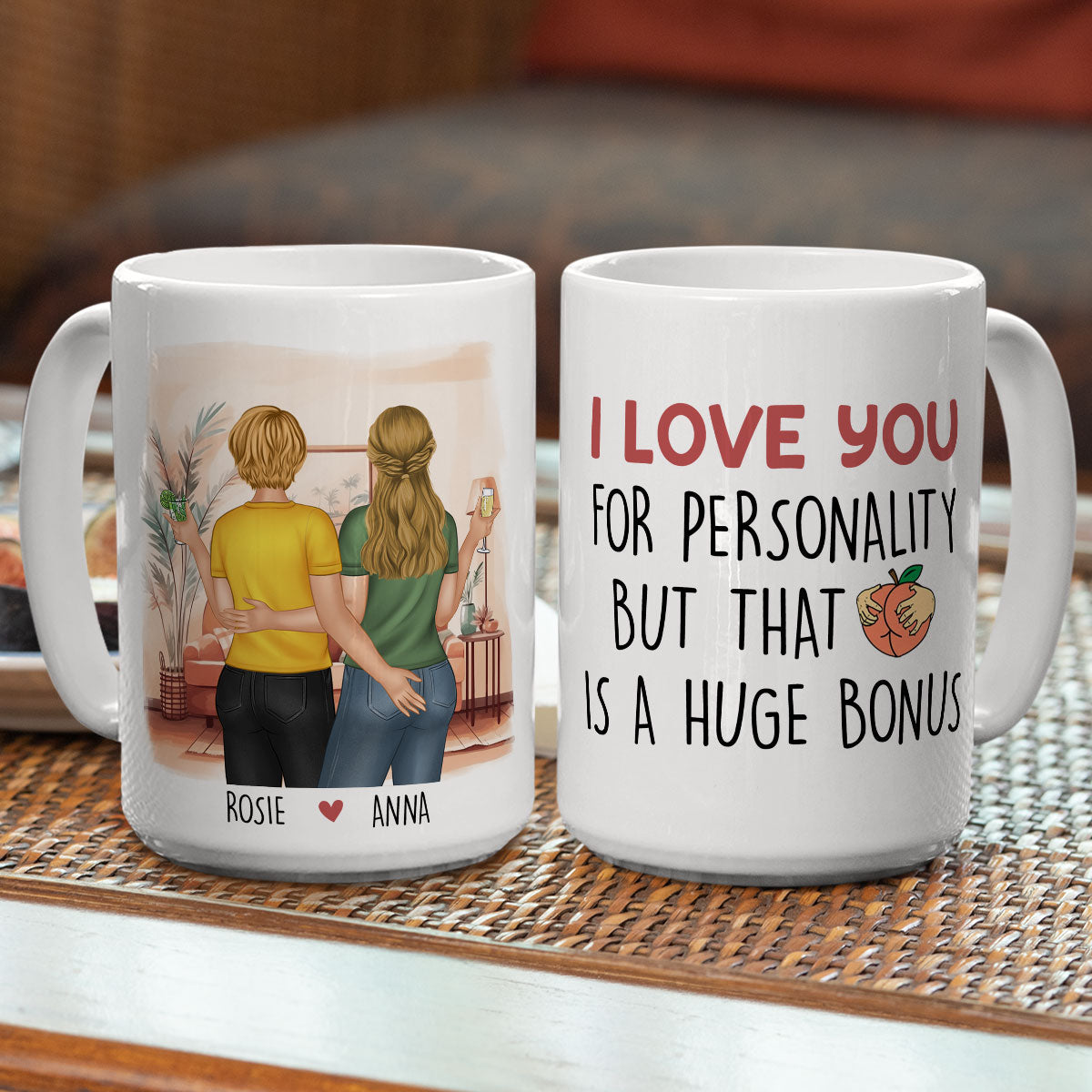 Custom Anniversary Keepsake Gifts For Couple • A Huge Bonus - Personalized Coffee Mug