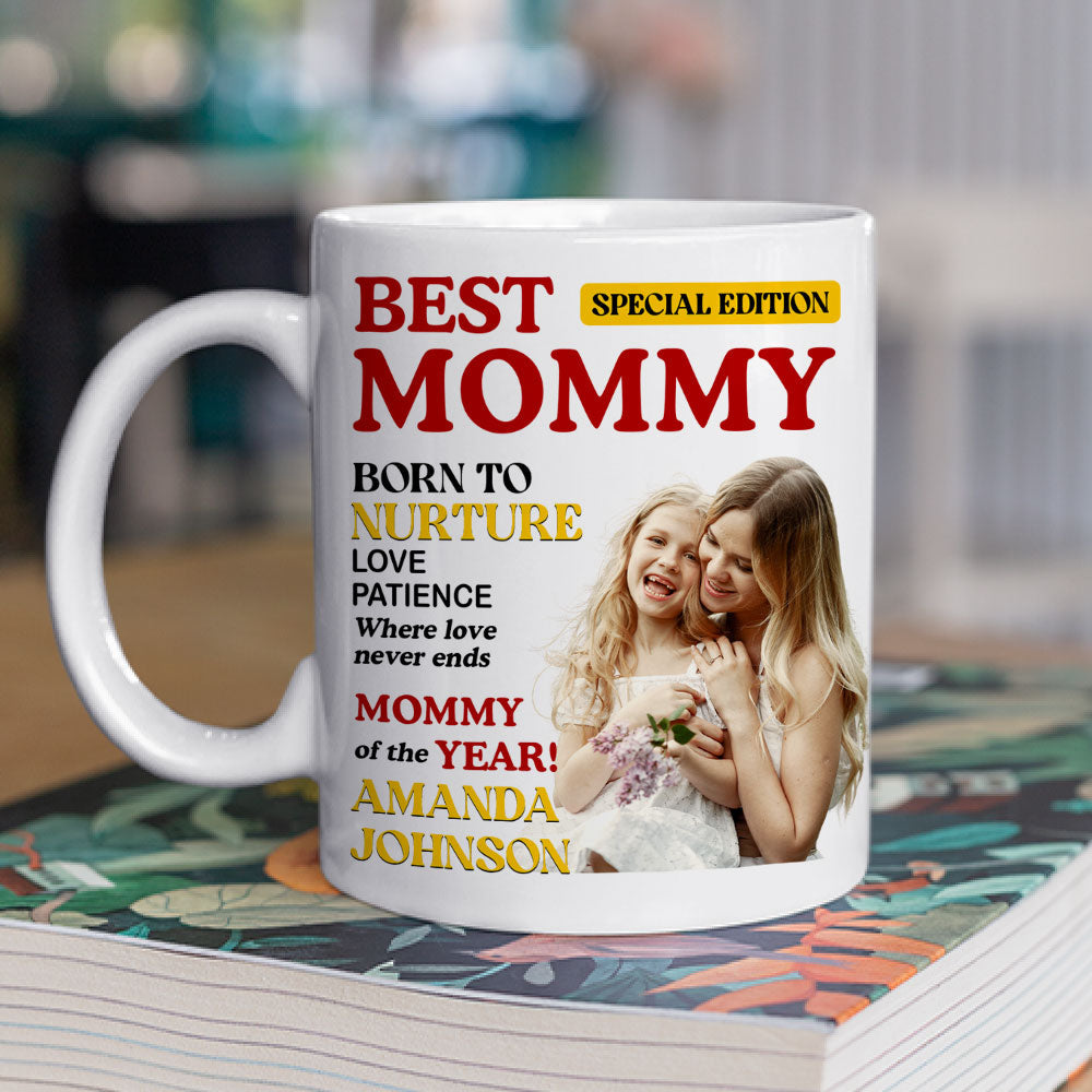 Custom Photo Christmas & Birthday Gift for Mom • Reported The Best Mom Of The year - Personalized Coffee Mug