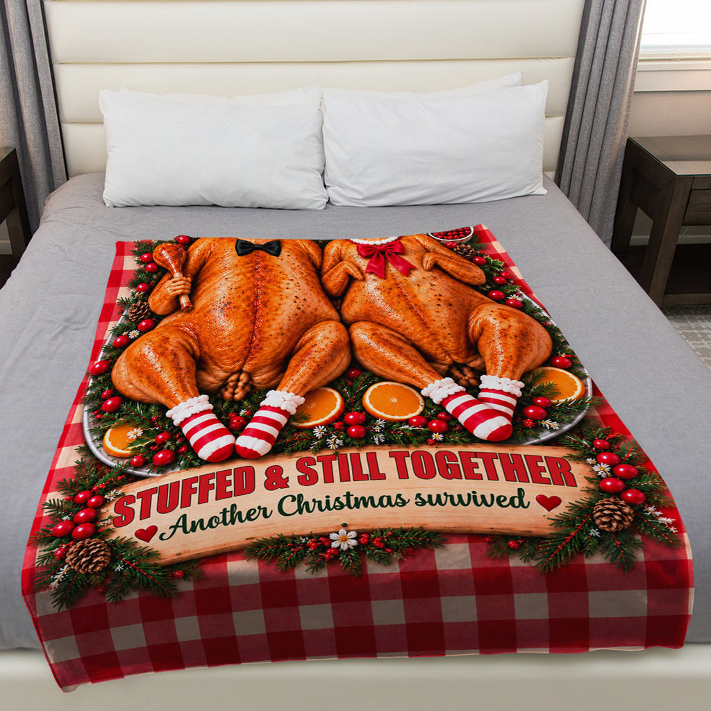 Turkey Couple - Fleece Blanket