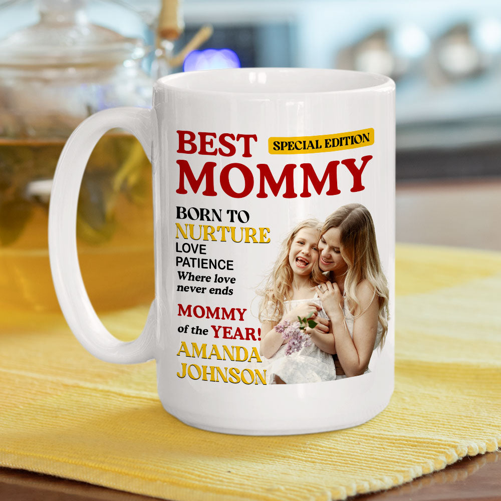 Custom Photo Christmas & Birthday Gift for Mom • Reported The Best Mom Of The year - Personalized Coffee Mug